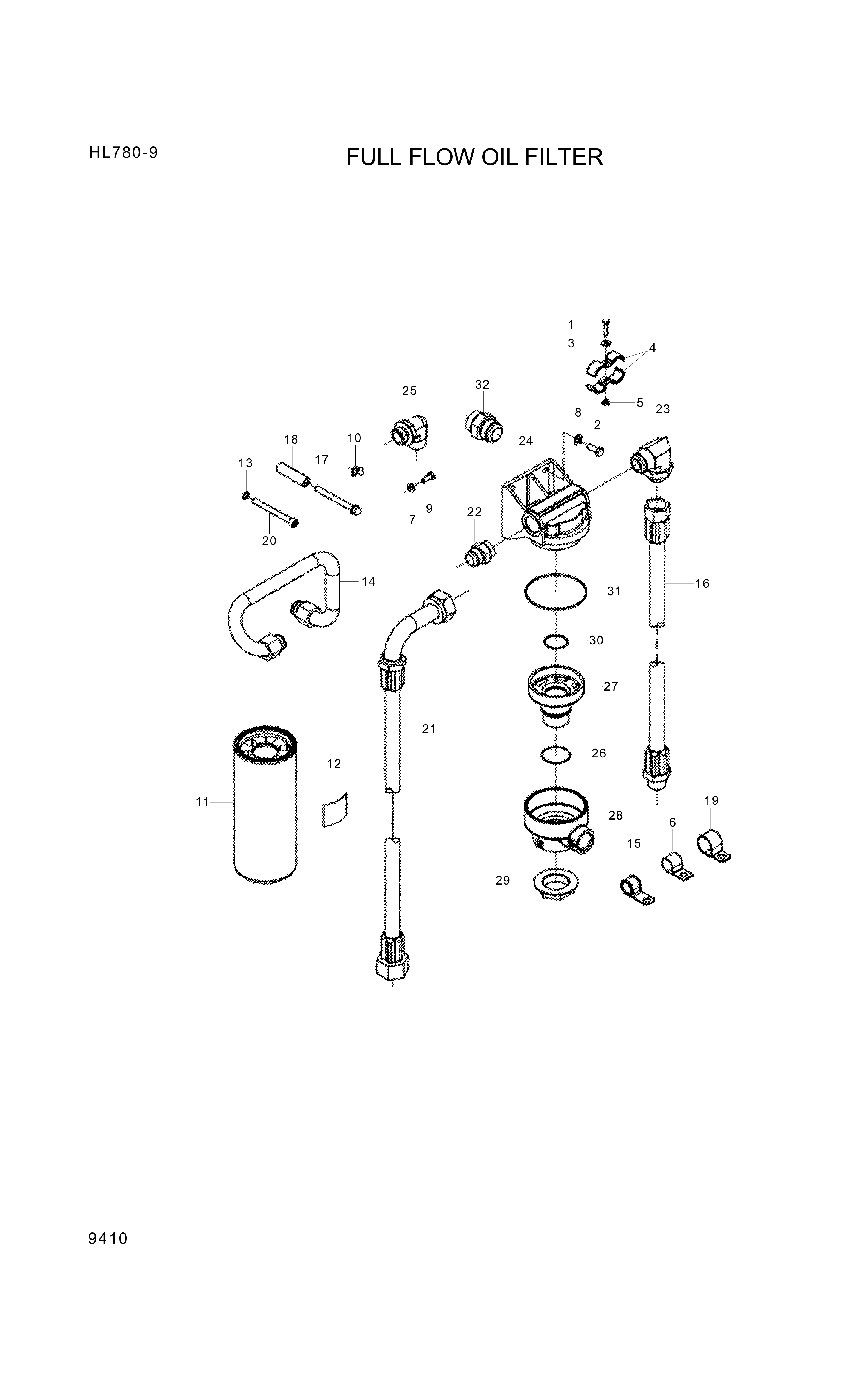 drawing for Hyundai Construction Equipment YUBP-05250 - HOSE-FLEXIBLE