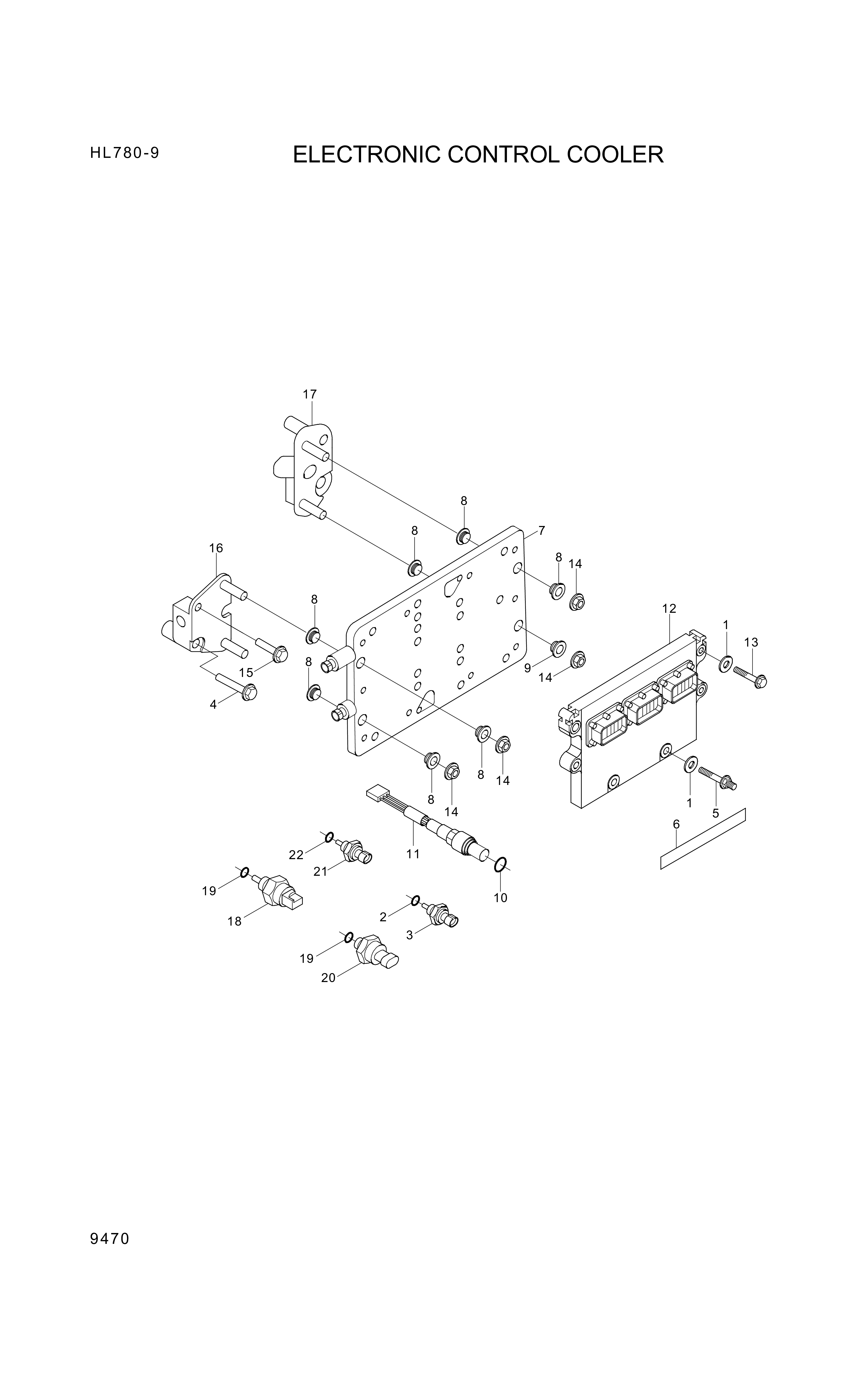 drawing for Hyundai Construction Equipment YUBP-04863 - SCREW-HEX FLG