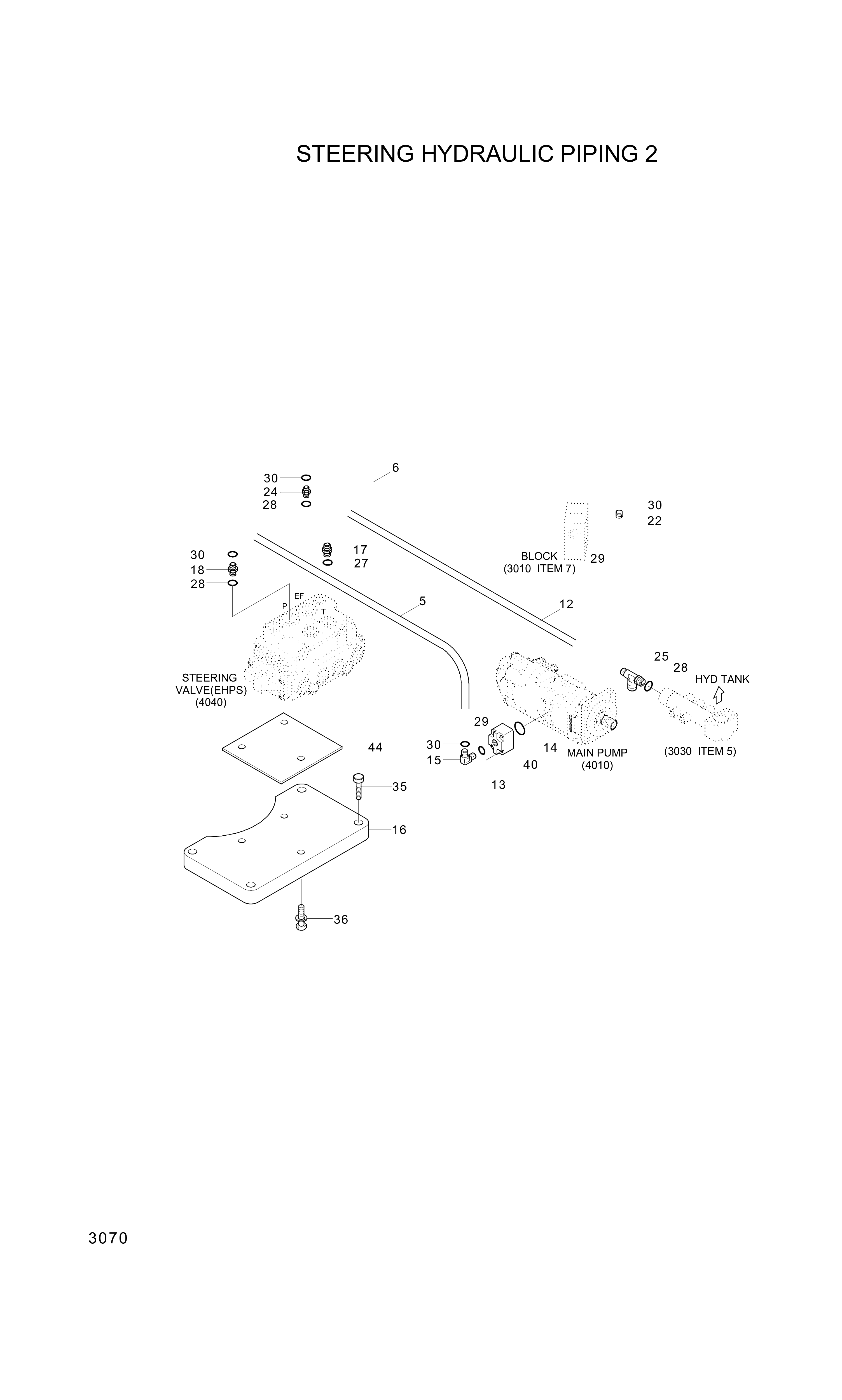 drawing for Hyundai Construction Equipment P930-124016 - HOSE ASSY-ORFS&THD