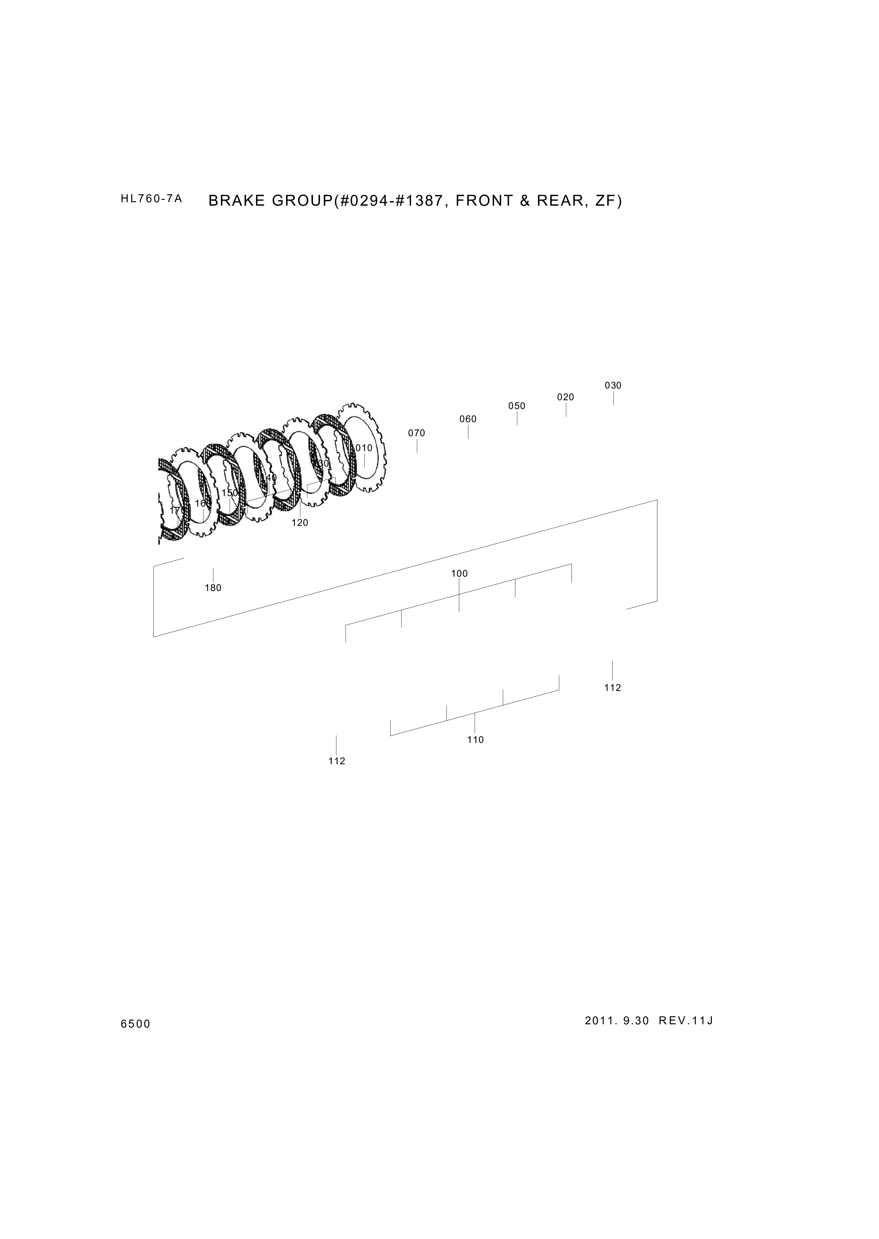 drawing for Hyundai Construction Equipment ZGAQ-02640 - PISTON-BRAKE