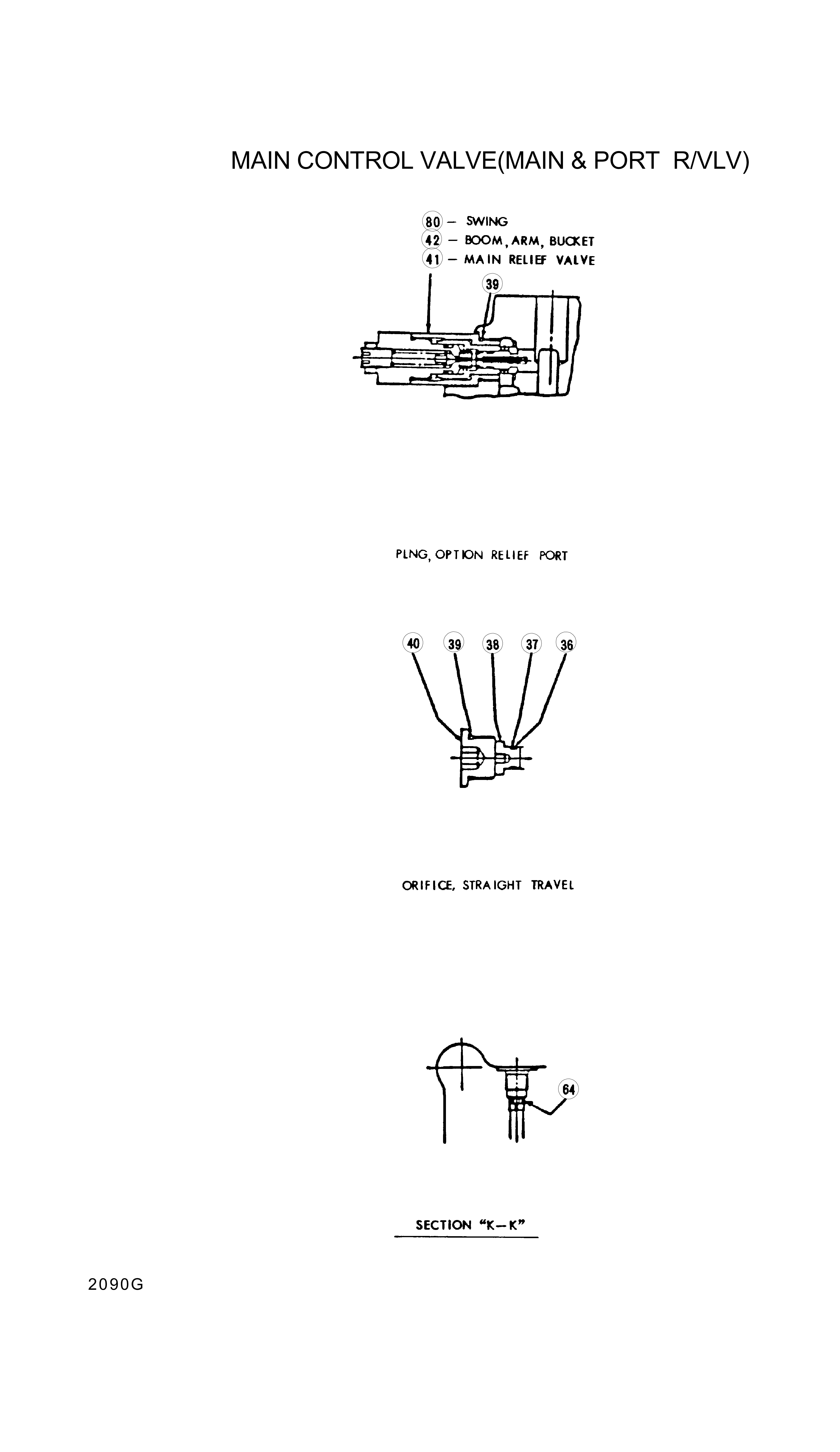 drawing for Hyundai Construction Equipment 3537-171-270 - RELIEF-PORT(3537-171-270-30)