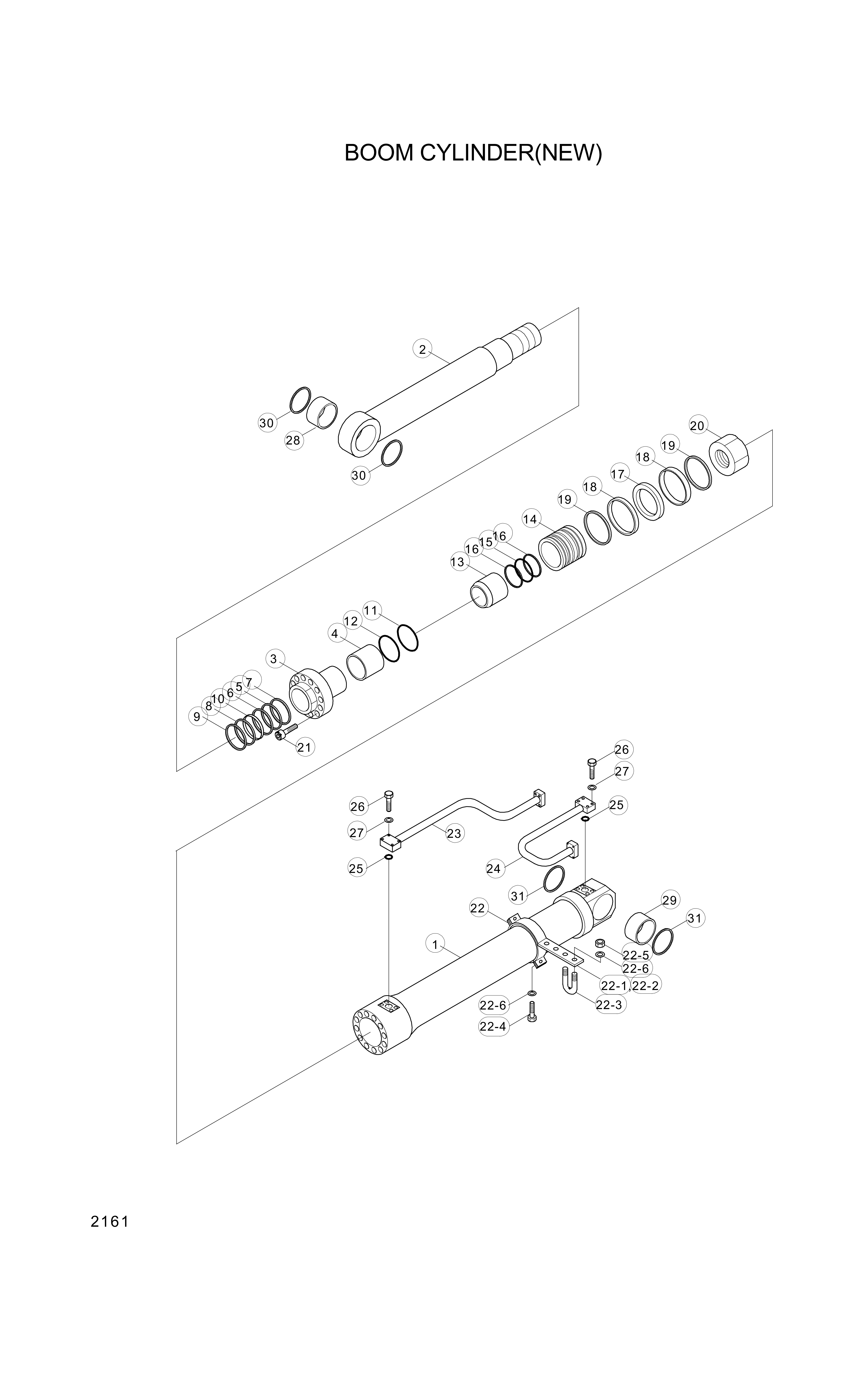 drawing for Hyundai Construction Equipment 160-26 - CLAMP-BAND