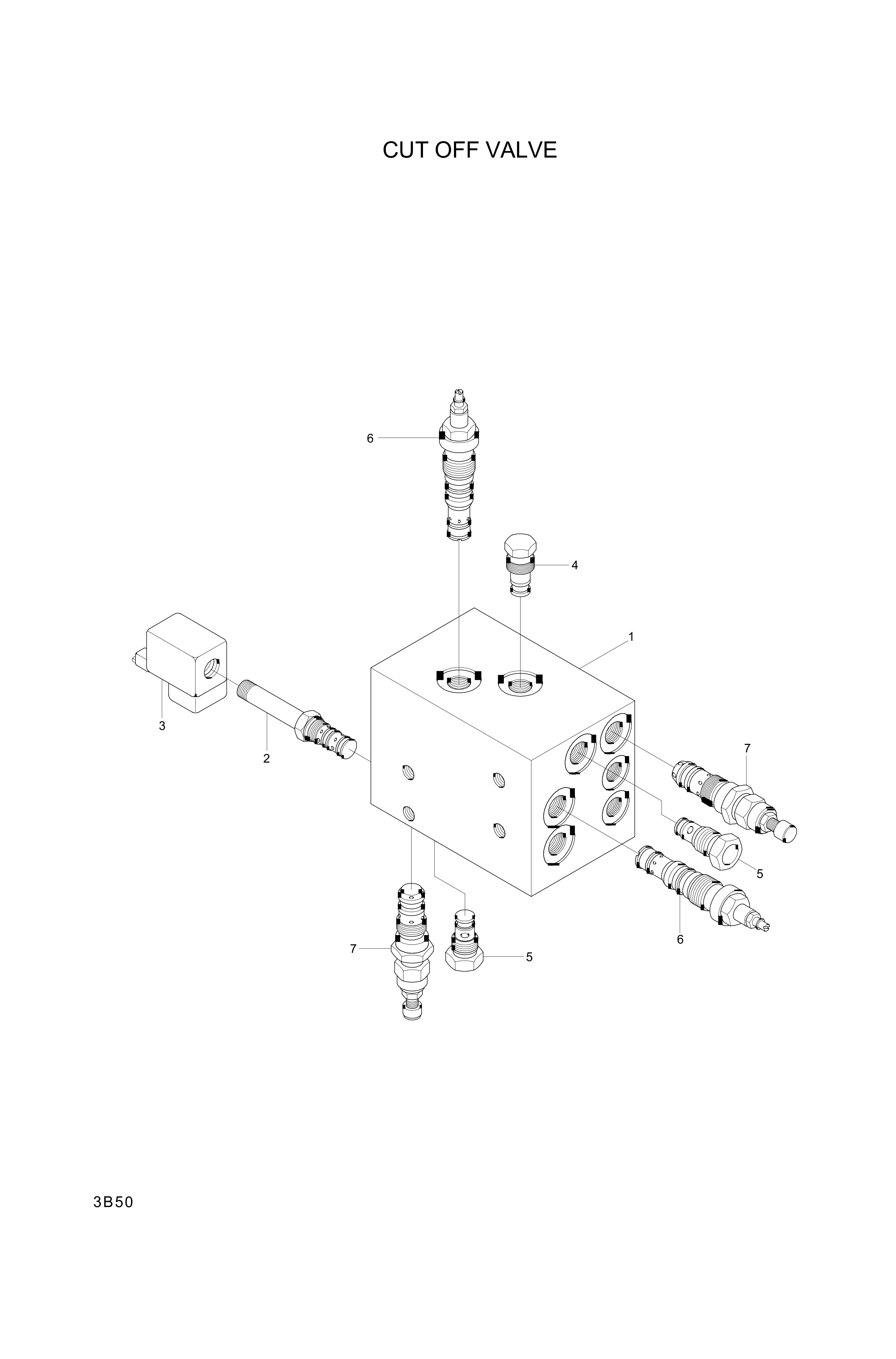 drawing for Hyundai Construction Equipment XKAL-00053 - VALVE ASSY-SOLENOID