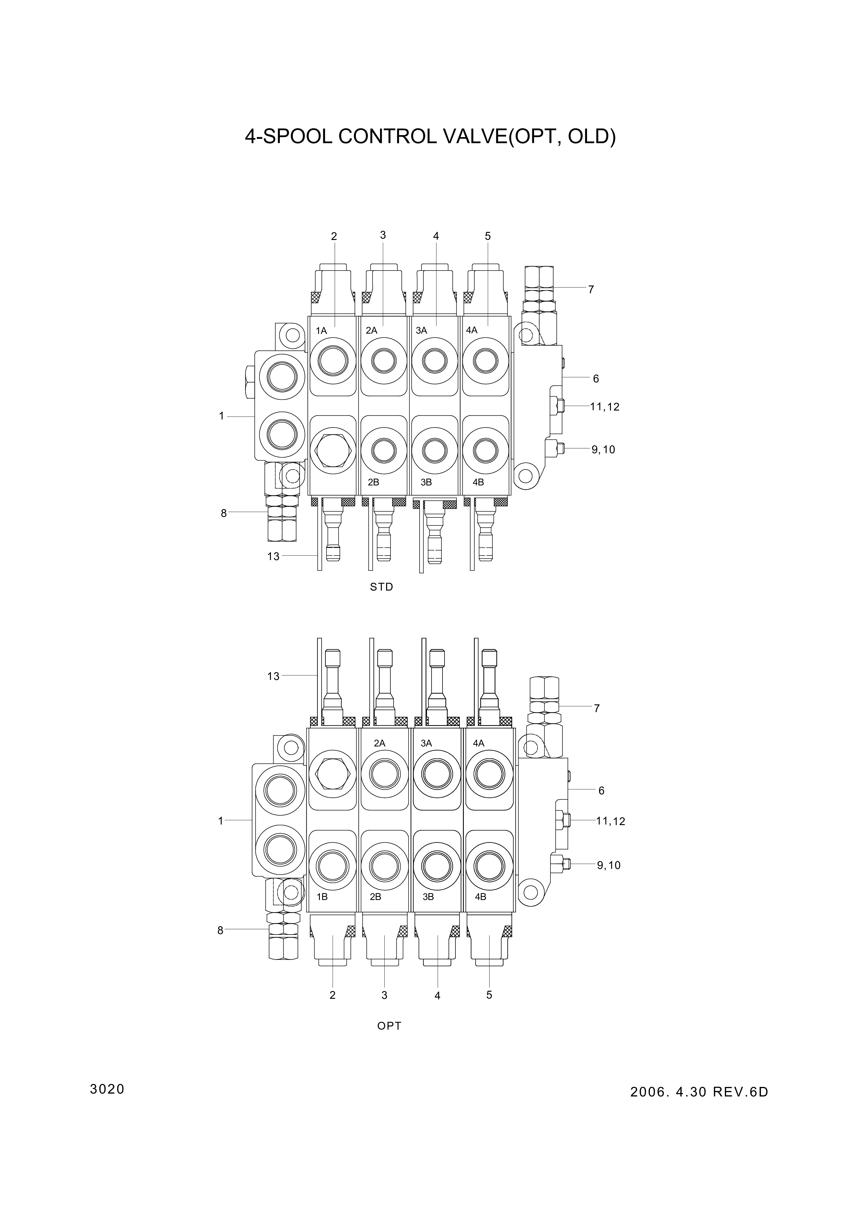 drawing for Hyundai Construction Equipment XKBF-00453 - BLOCK ASSY-AUX