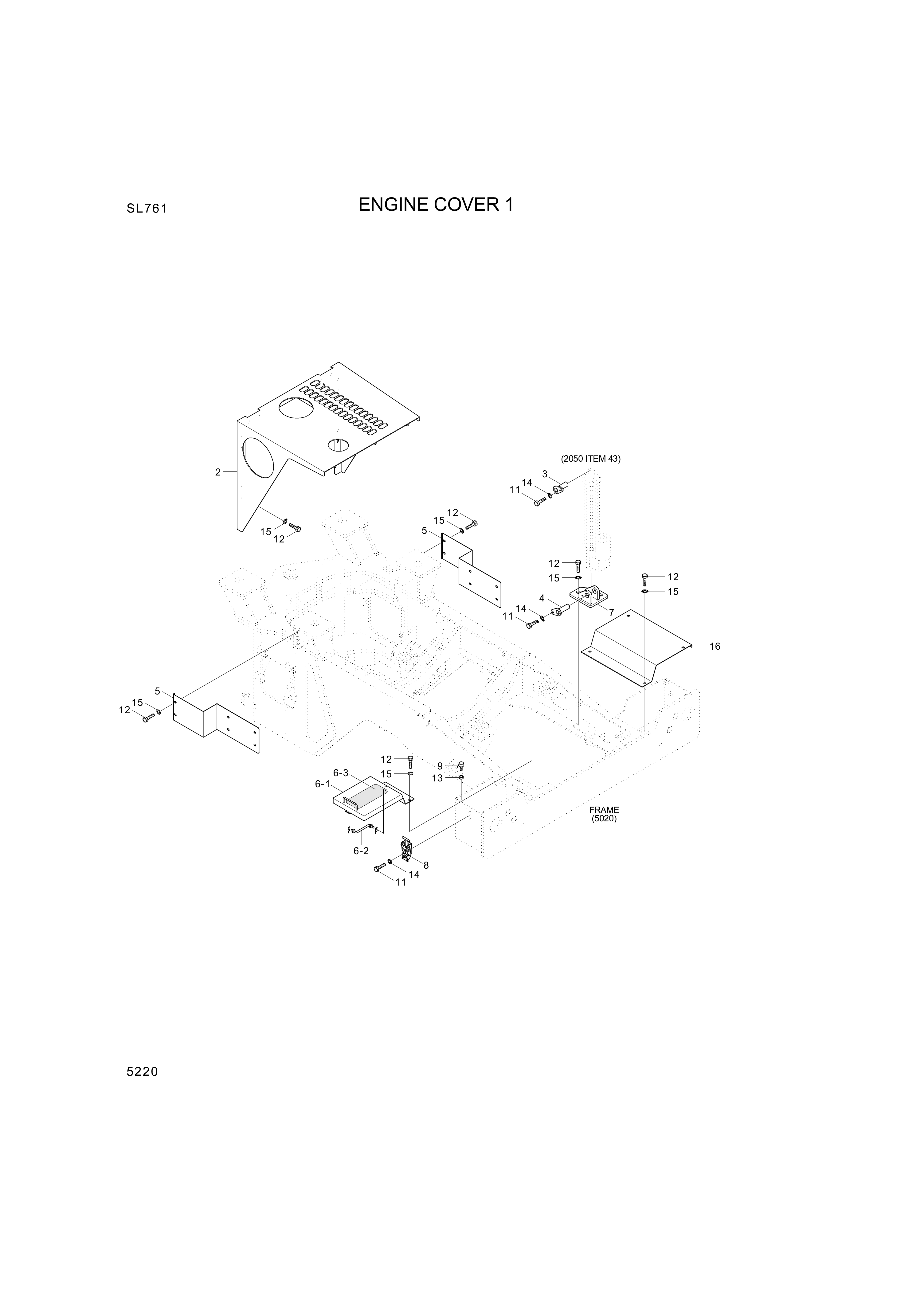 drawing for Hyundai Construction Equipment 76Z1-40081 - COVER-BATT RH