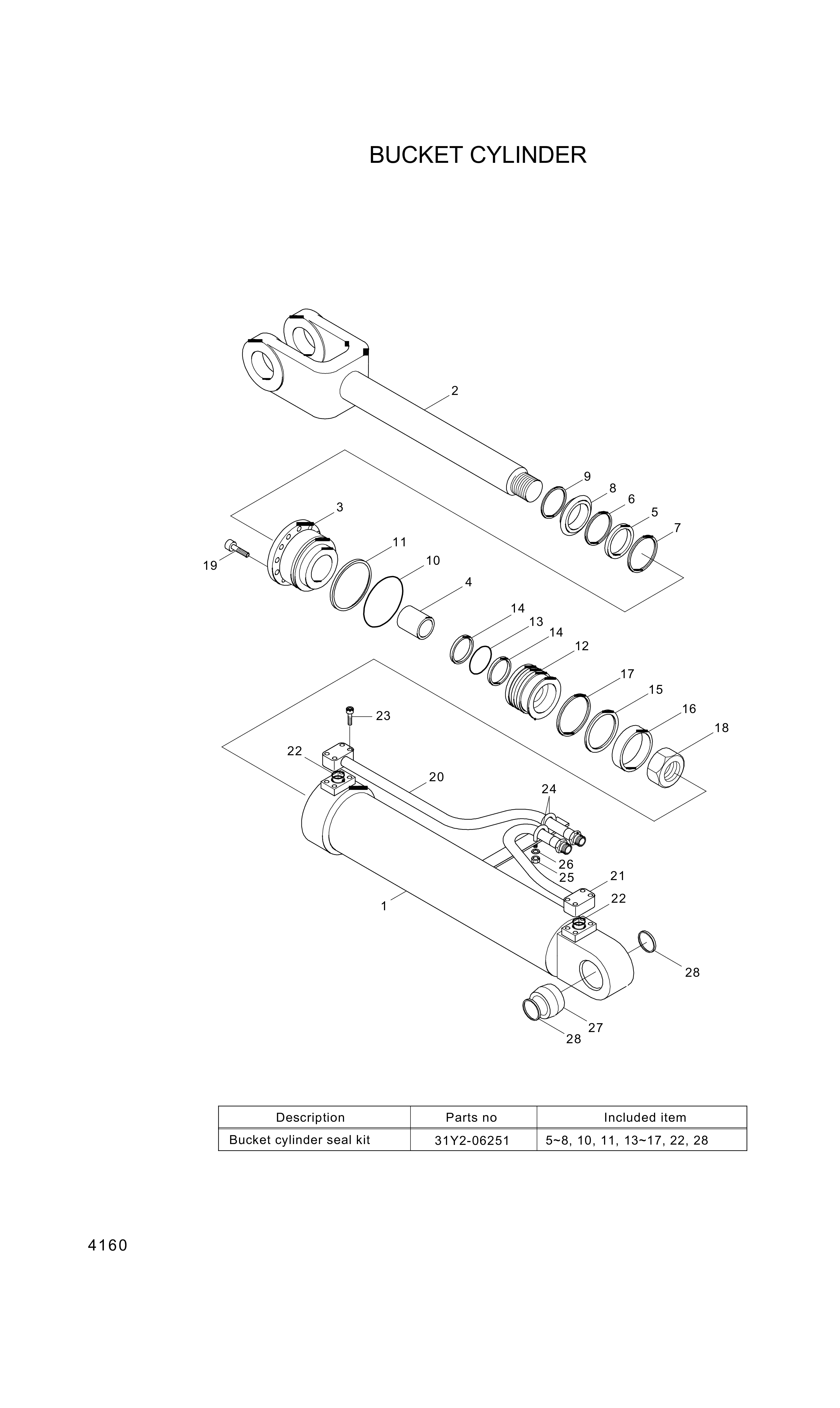 drawing for Hyundai Construction Equipment Y410-120000 - SEAL-PISTON