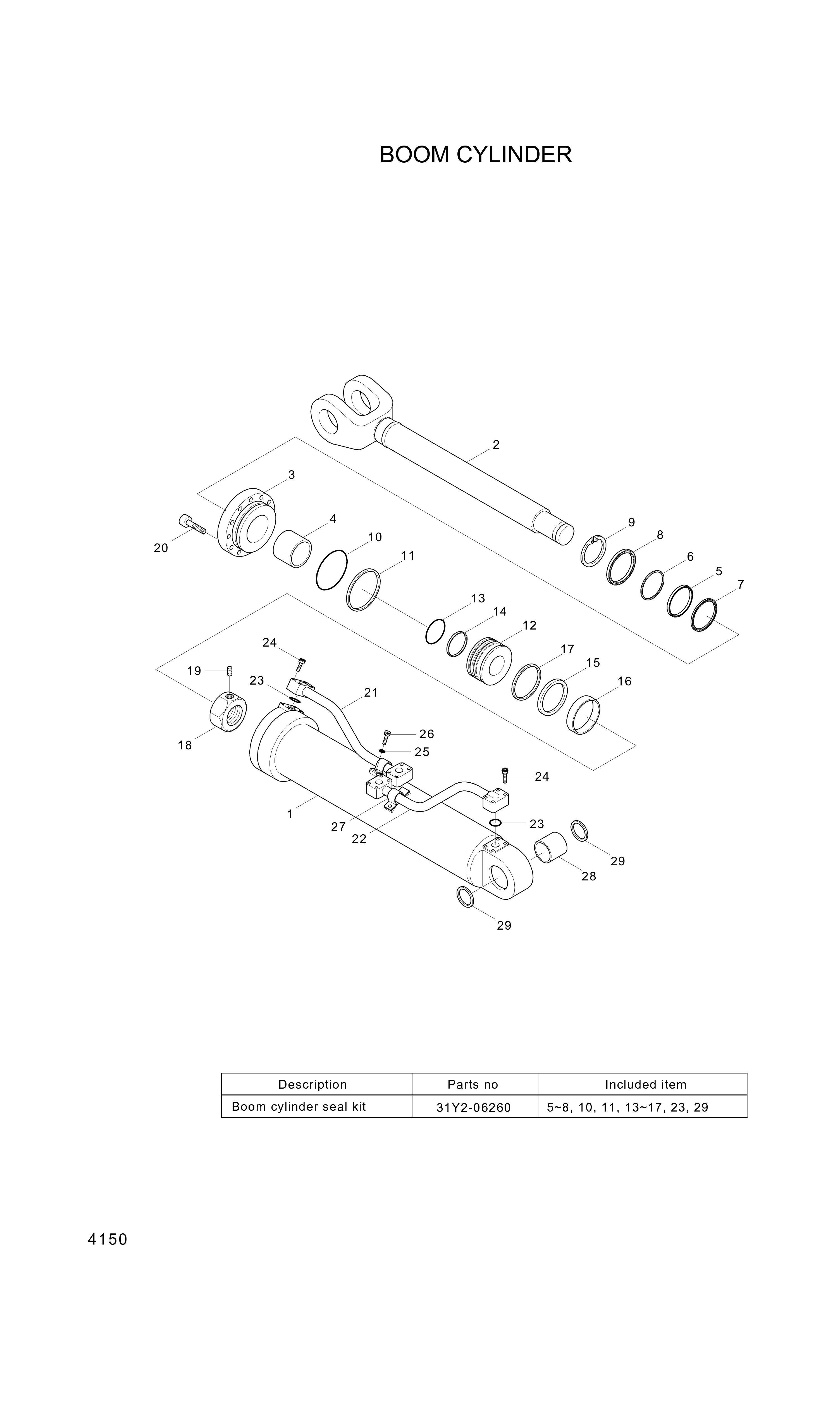 drawing for Hyundai Construction Equipment 333-26 - BAND