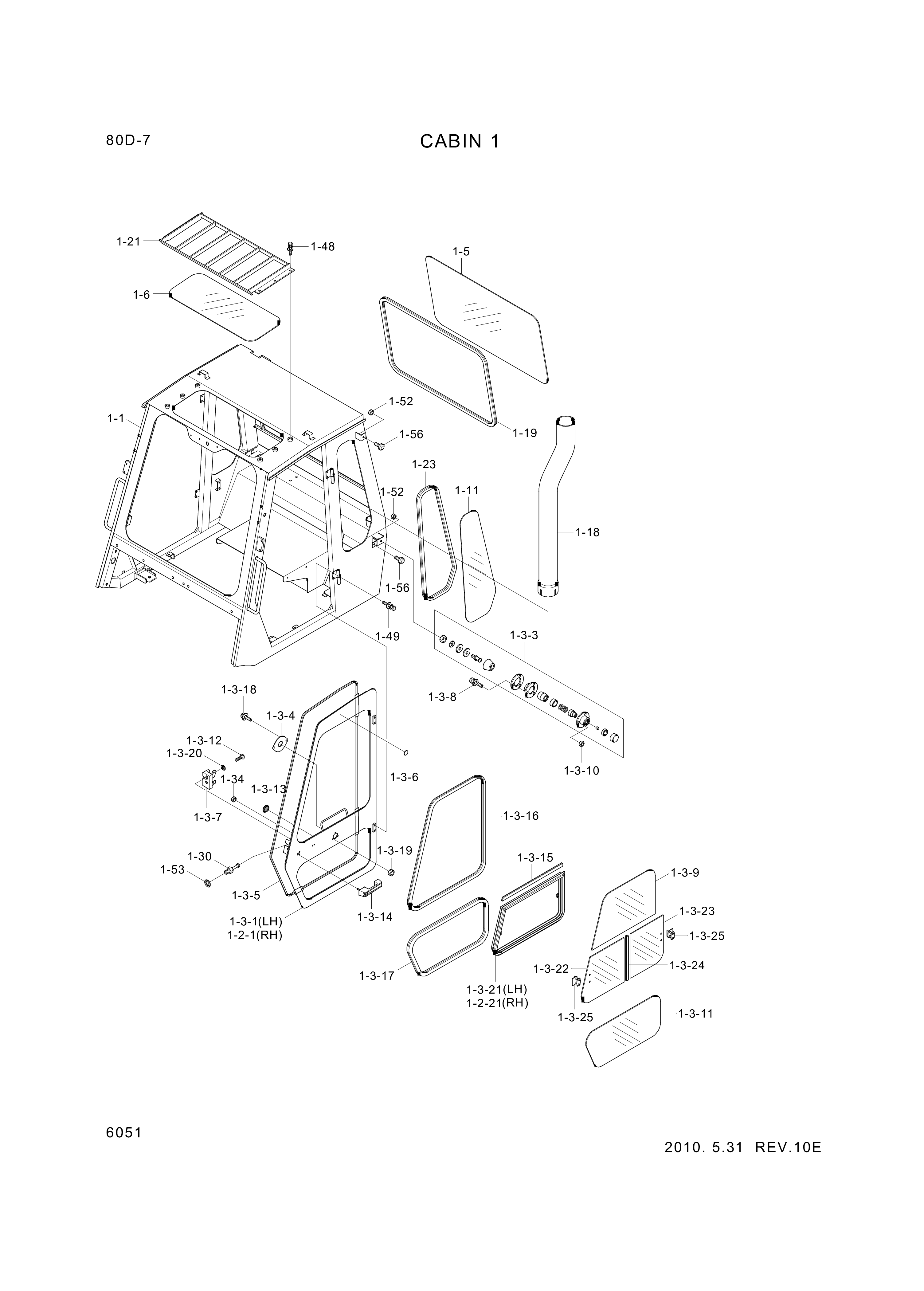 Technical drawing of Hyundai Construction Equipment S201-06100B NUT-HEX with dimensions and layout