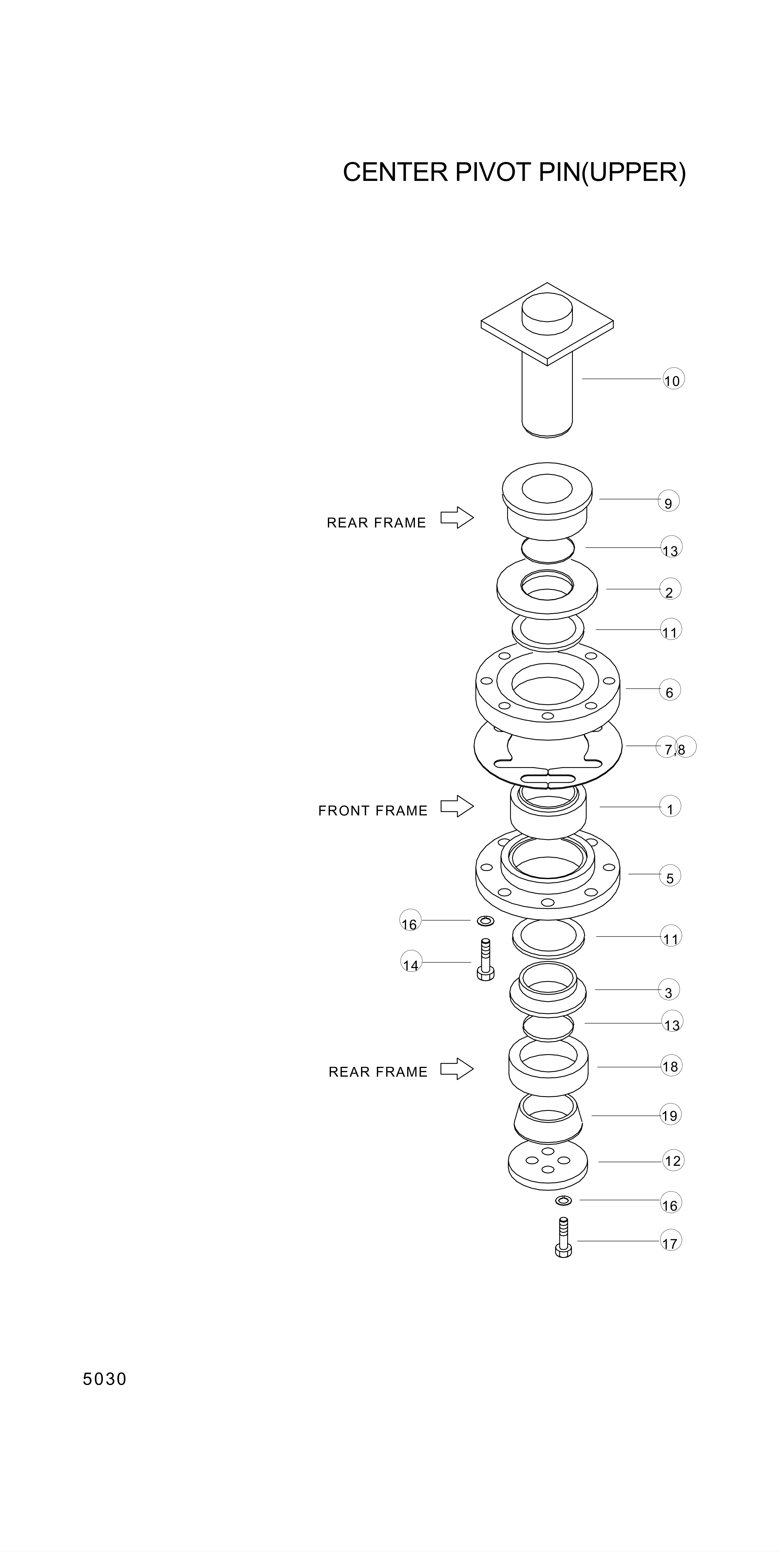 Technical drawing of Hyundai Construction Equipment S018-180402 BOLT-HEX with dimensions and layout (figure 3)