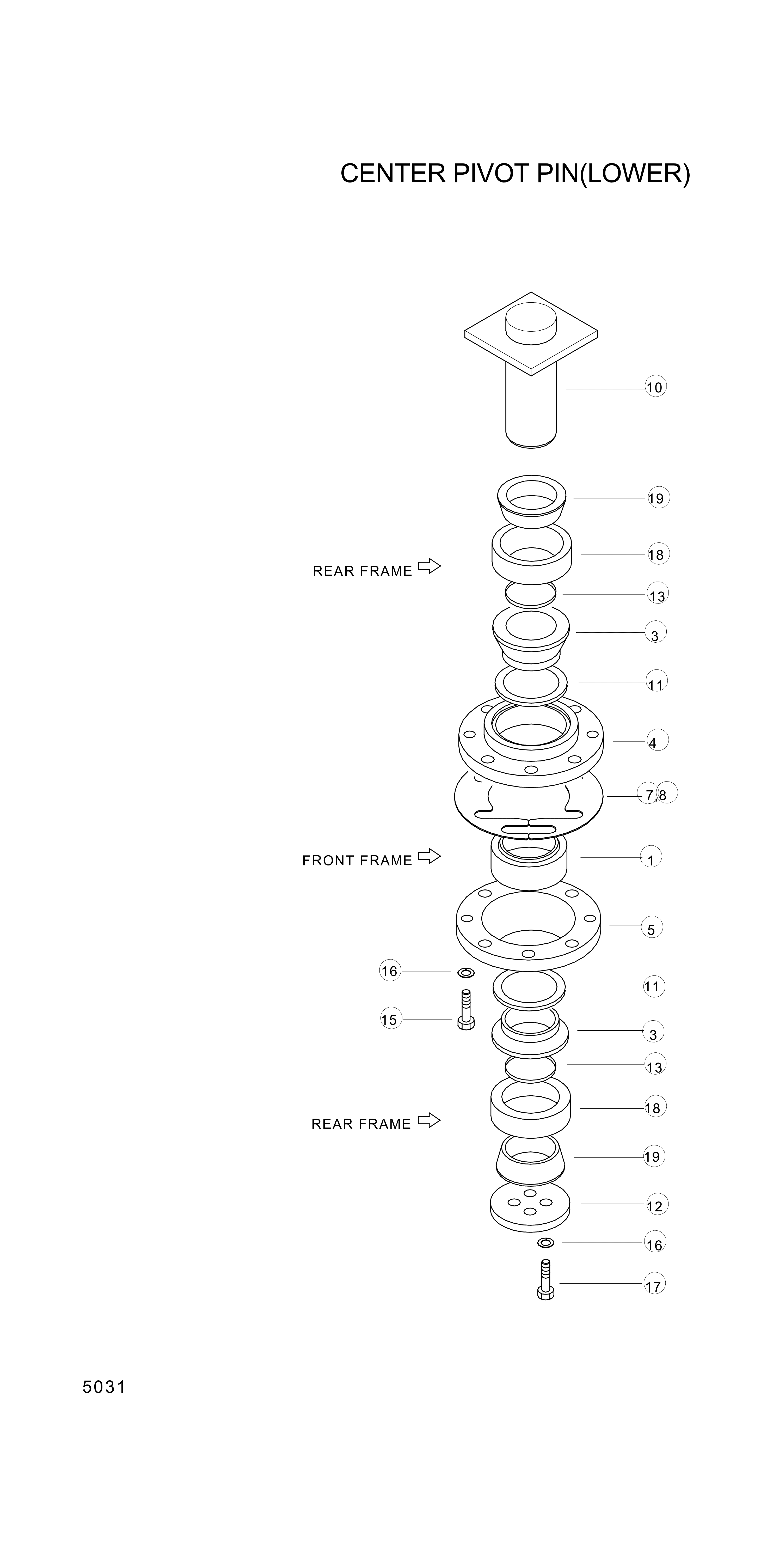 Technical drawing of Hyundai Construction Equipment S018-180402 BOLT-HEX with dimensions and layout (figure 4)