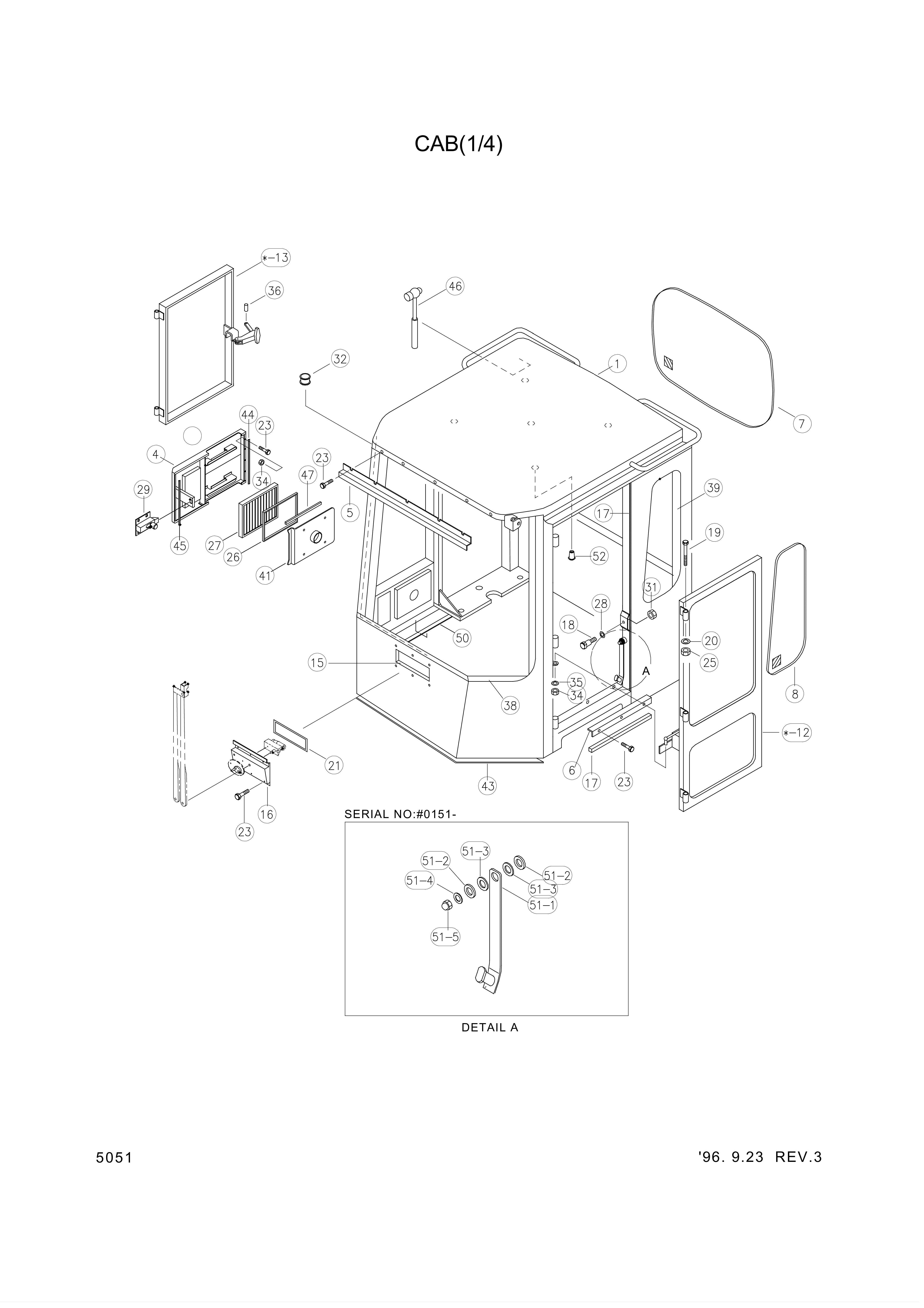 Technical drawing of Hyundai Construction Equipment S403-122006 WASHER-PLAIN with dimensions and layout (figure 3)