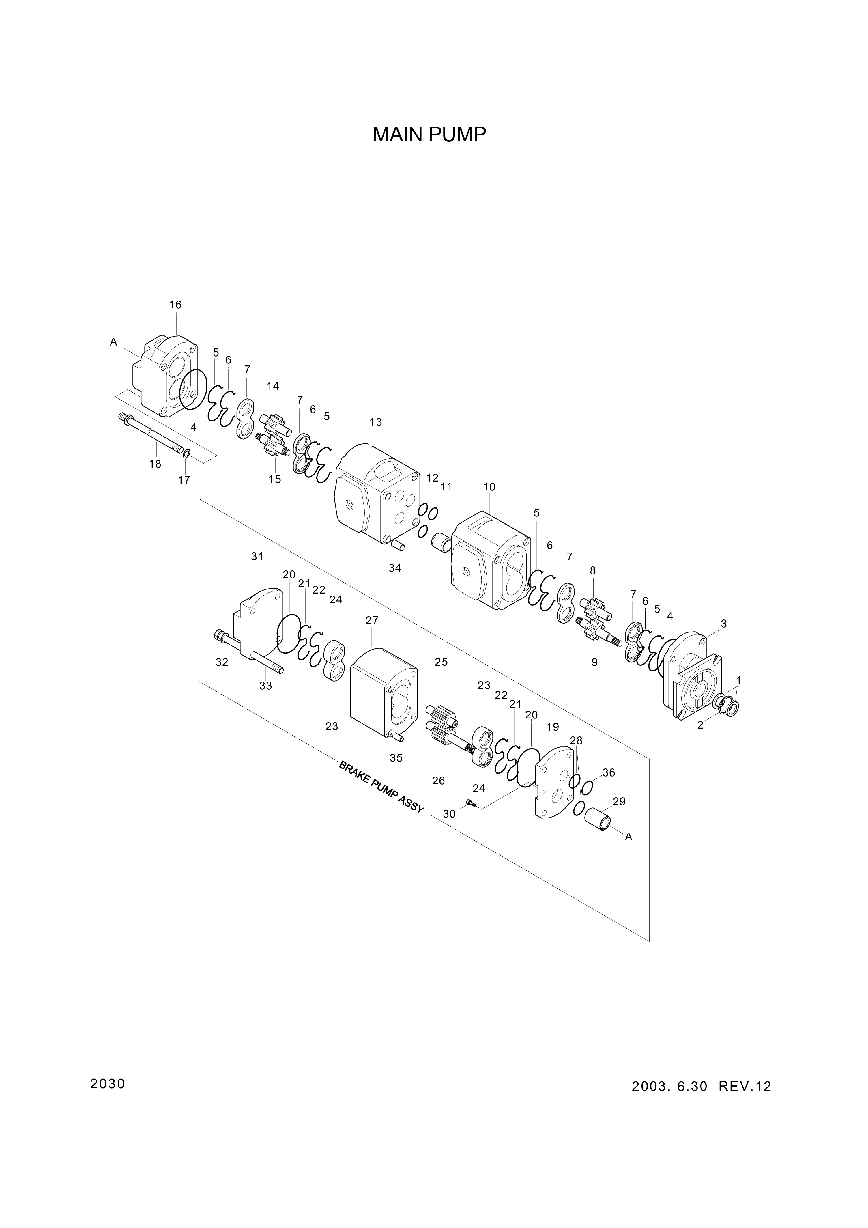 drawing for Hyundai Construction Equipment 7111-024-00R - DOWEL