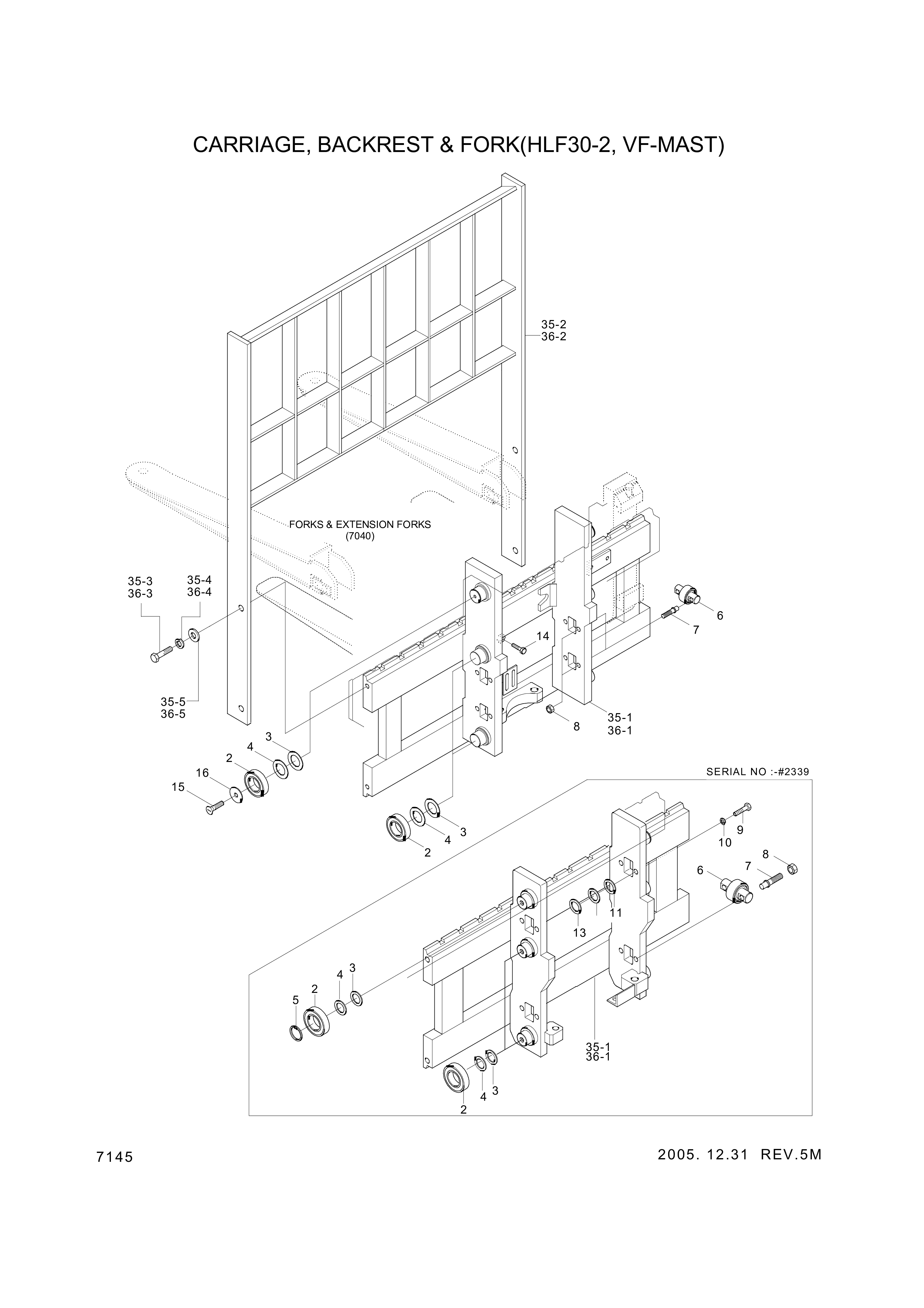 Technical drawing of Hyundai Construction Equipment S018-180402 BOLT-HEX with dimensions and layout (figure 5)