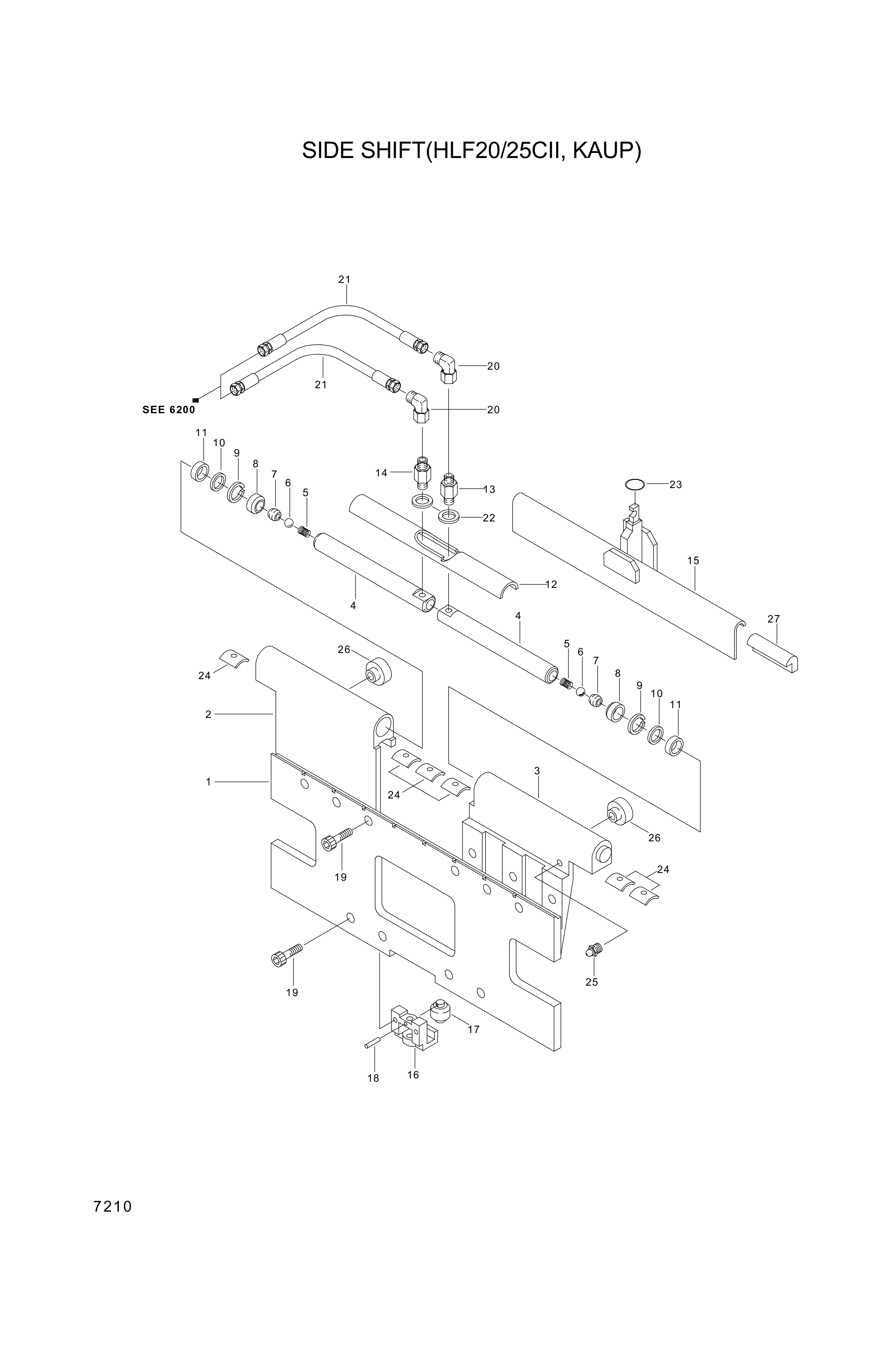 drawing for Hyundai Construction Equipment 021.0.03.54.01 - BEARING-SLIDING