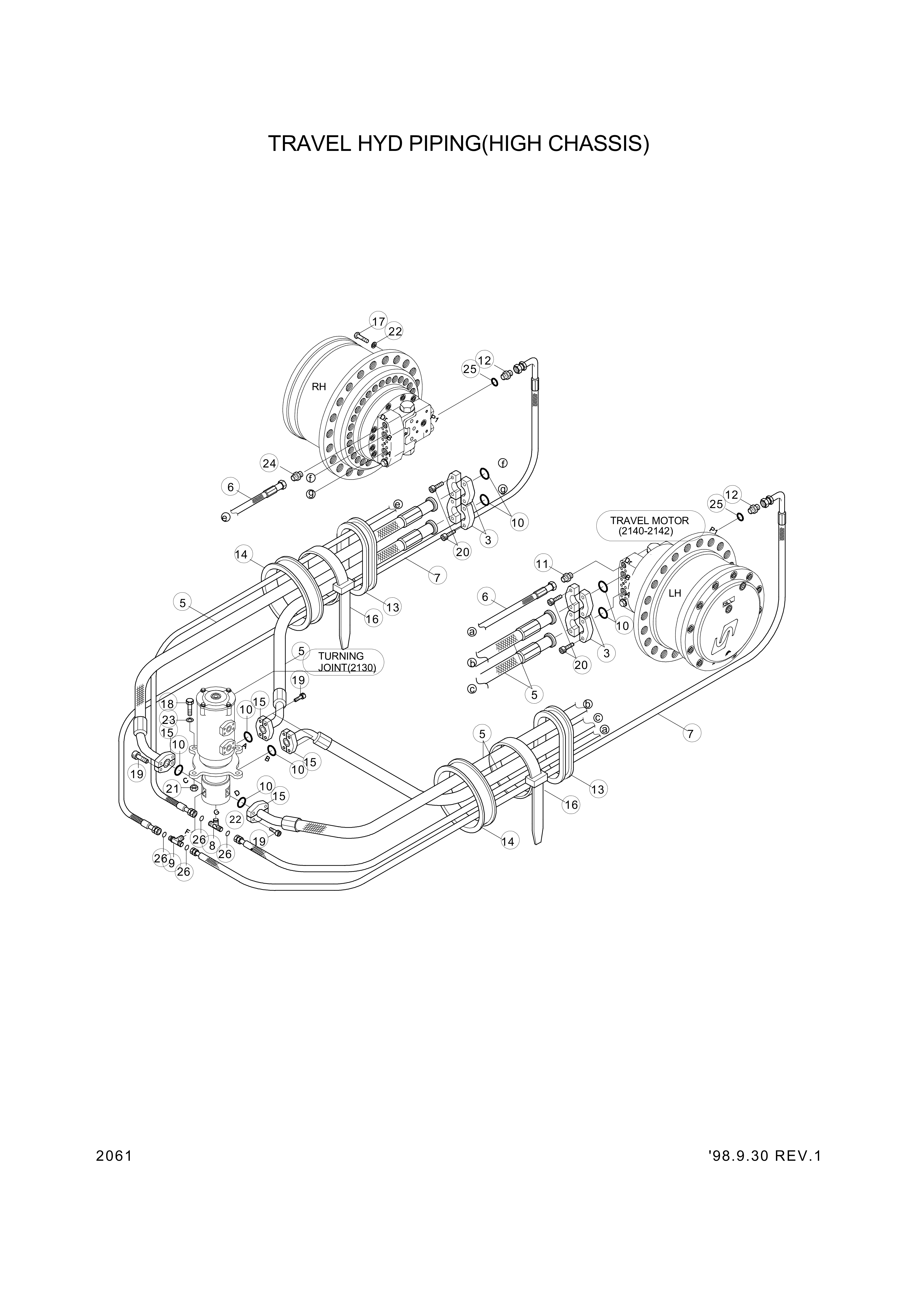 Technical drawing of Hyundai Construction Equipment S207-161004 NUT-HEX with dimensions and layout (figure 3)