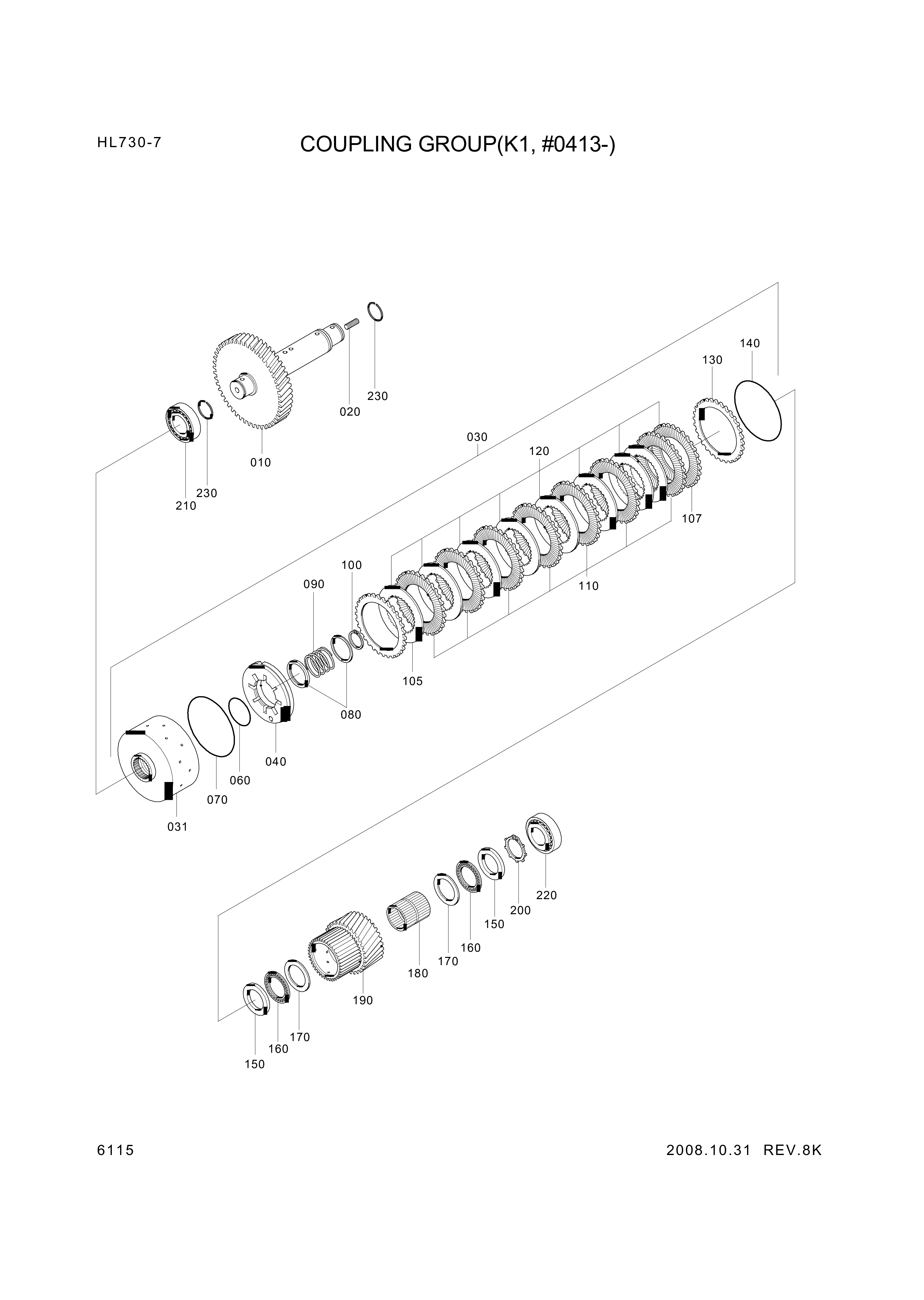 drawing for Hyundai Construction Equipment ZGAQ-01933 - SPRING