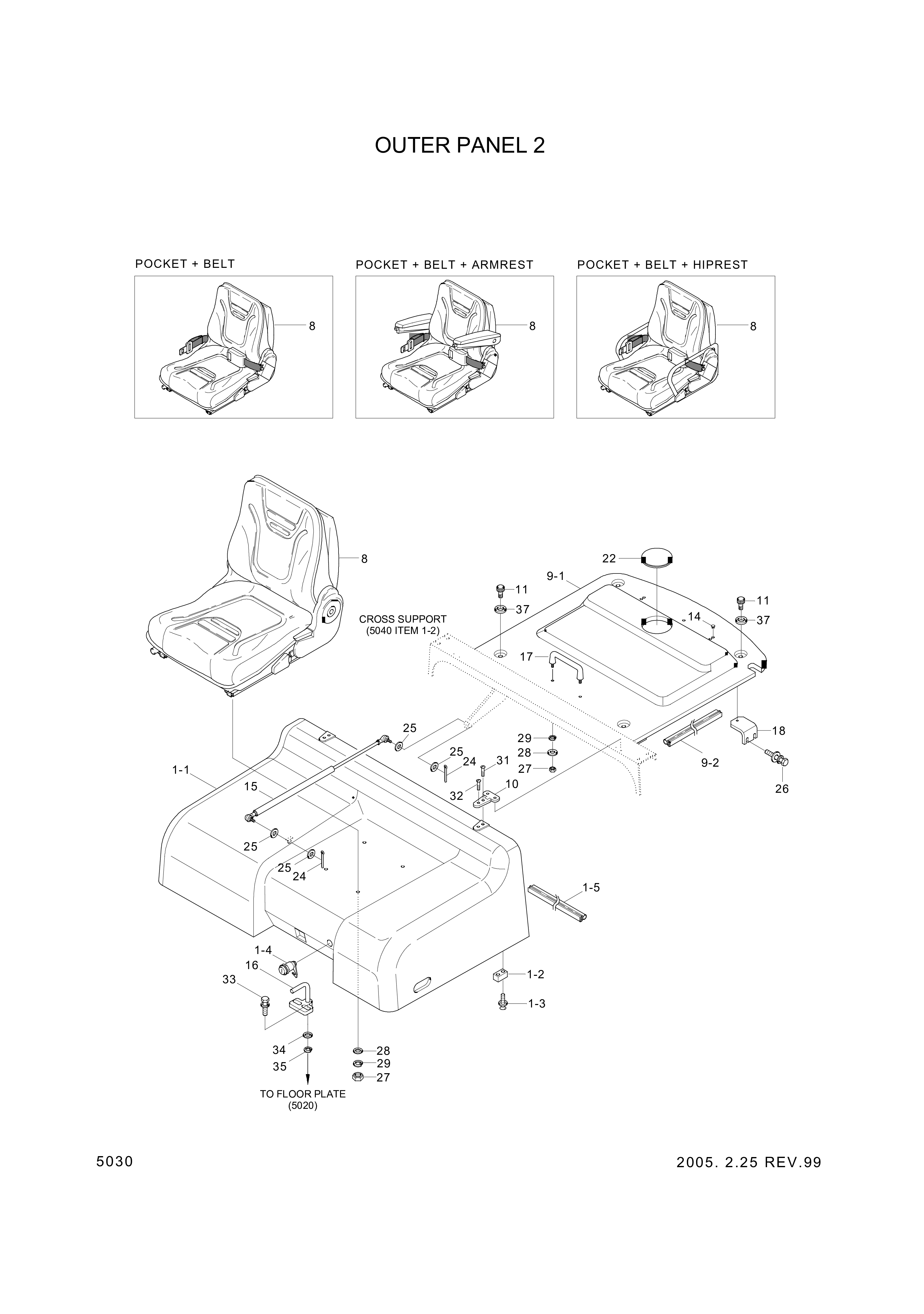 drawing for Hyundai Construction Equipment S141-060452 - BOLT-FLAT