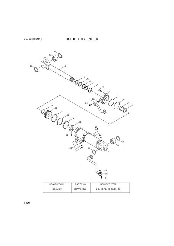 drawing for Hyundai Construction Equipment XCAV-00051 - NUT-LOCK