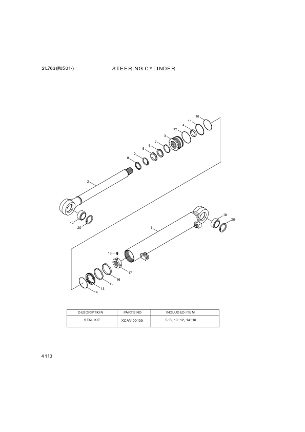 drawing for Hyundai Construction Equipment XCAV-00096 - NUT-LOCK