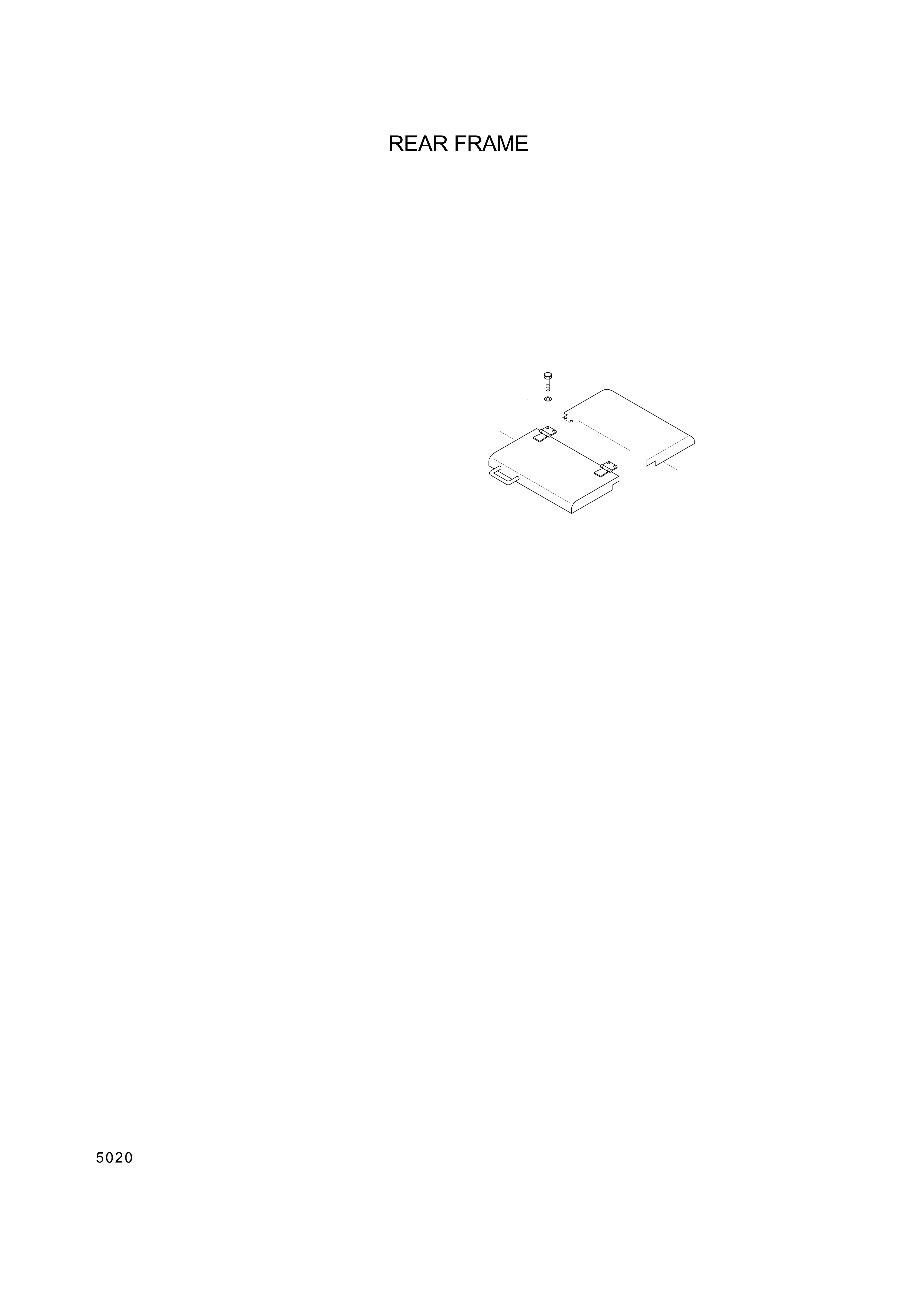 drawing for Hyundai Construction Equipment 54L4-02001 - FRAME ASSY-REAR