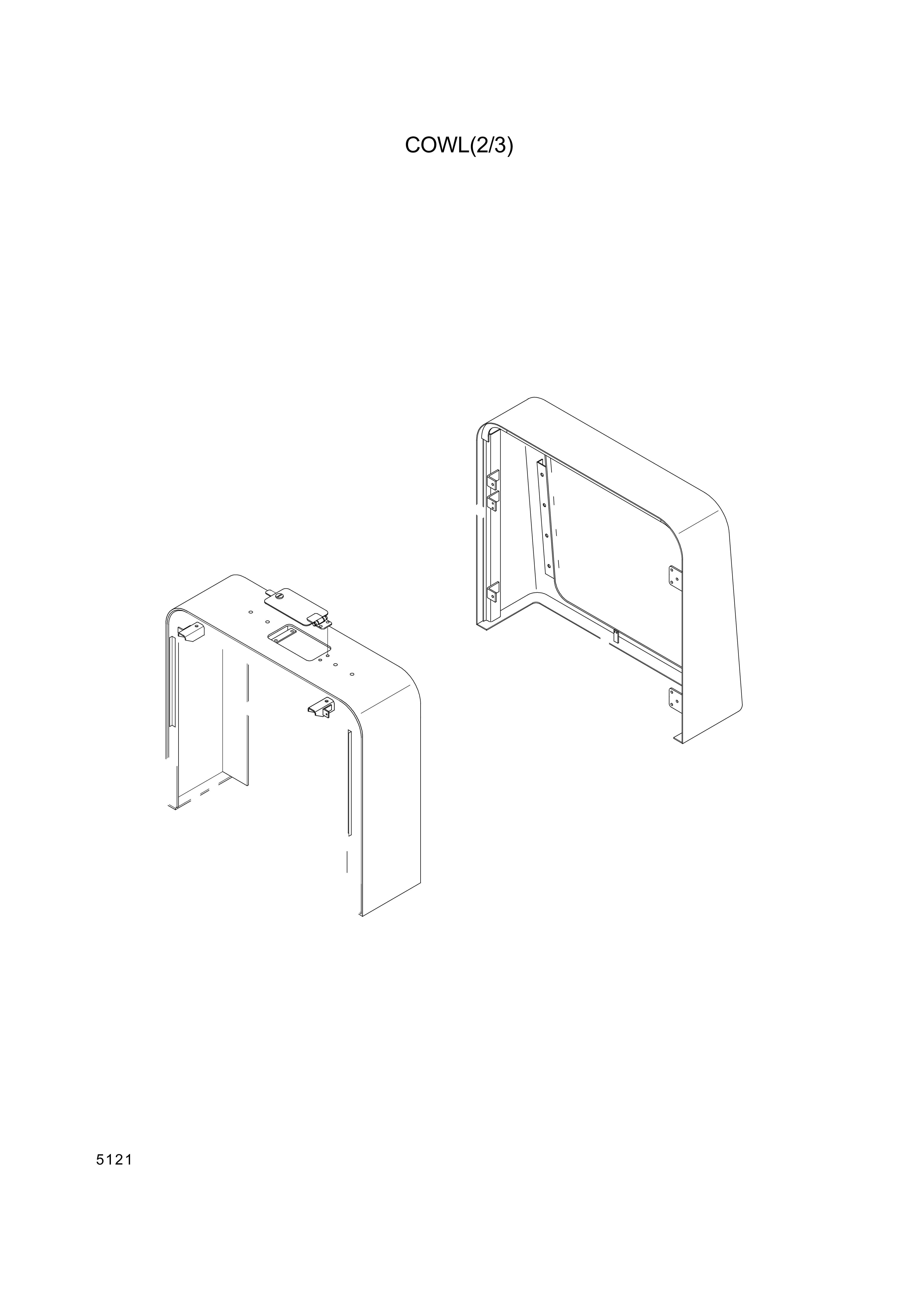 Technical drawing of Hyundai Construction Equipment 74L4-10611 GRILL with dimensions and layout