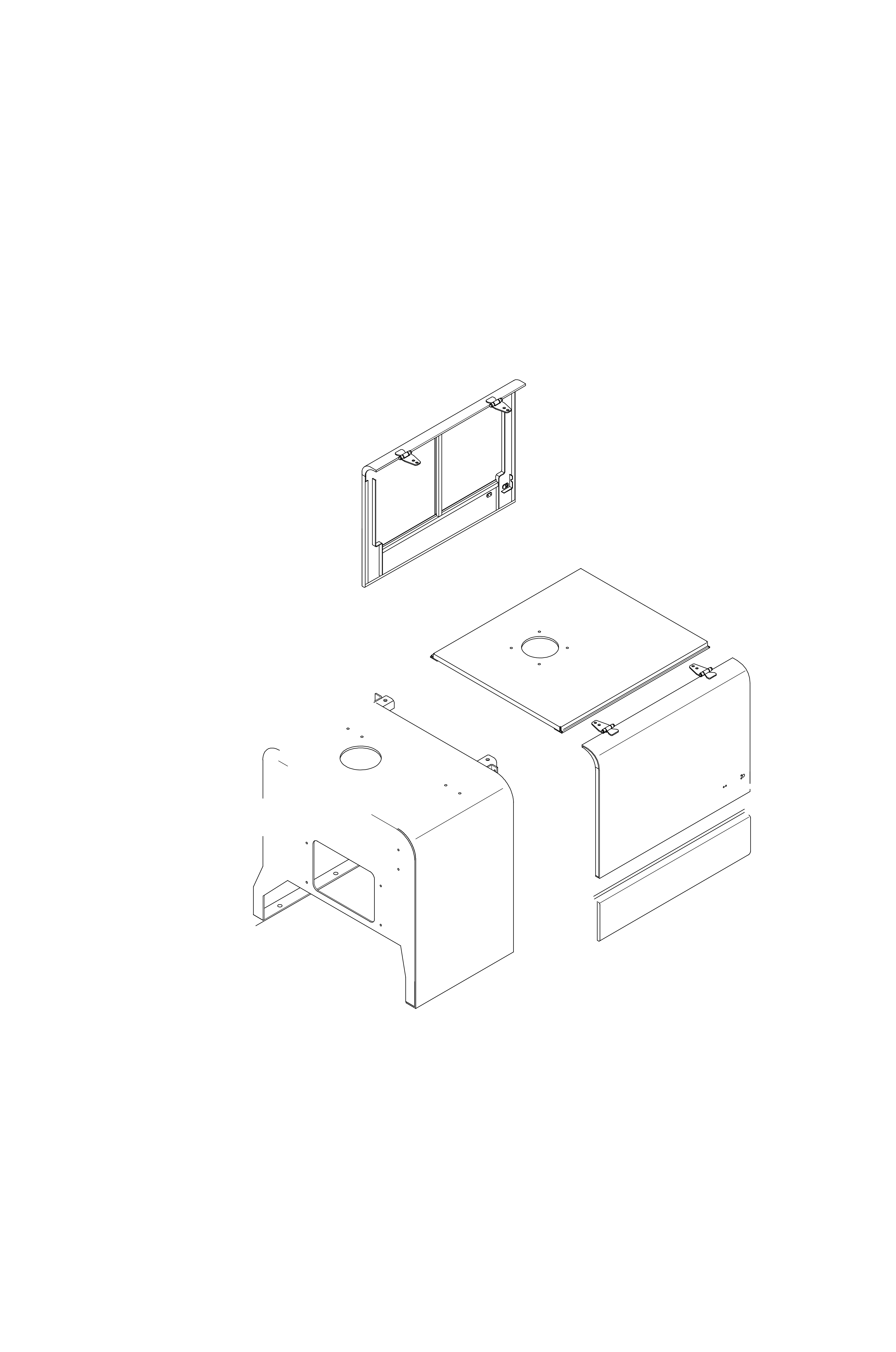 drawing for Hyundai Construction Equipment 74L4-10541 - FRAME-DOOR LH