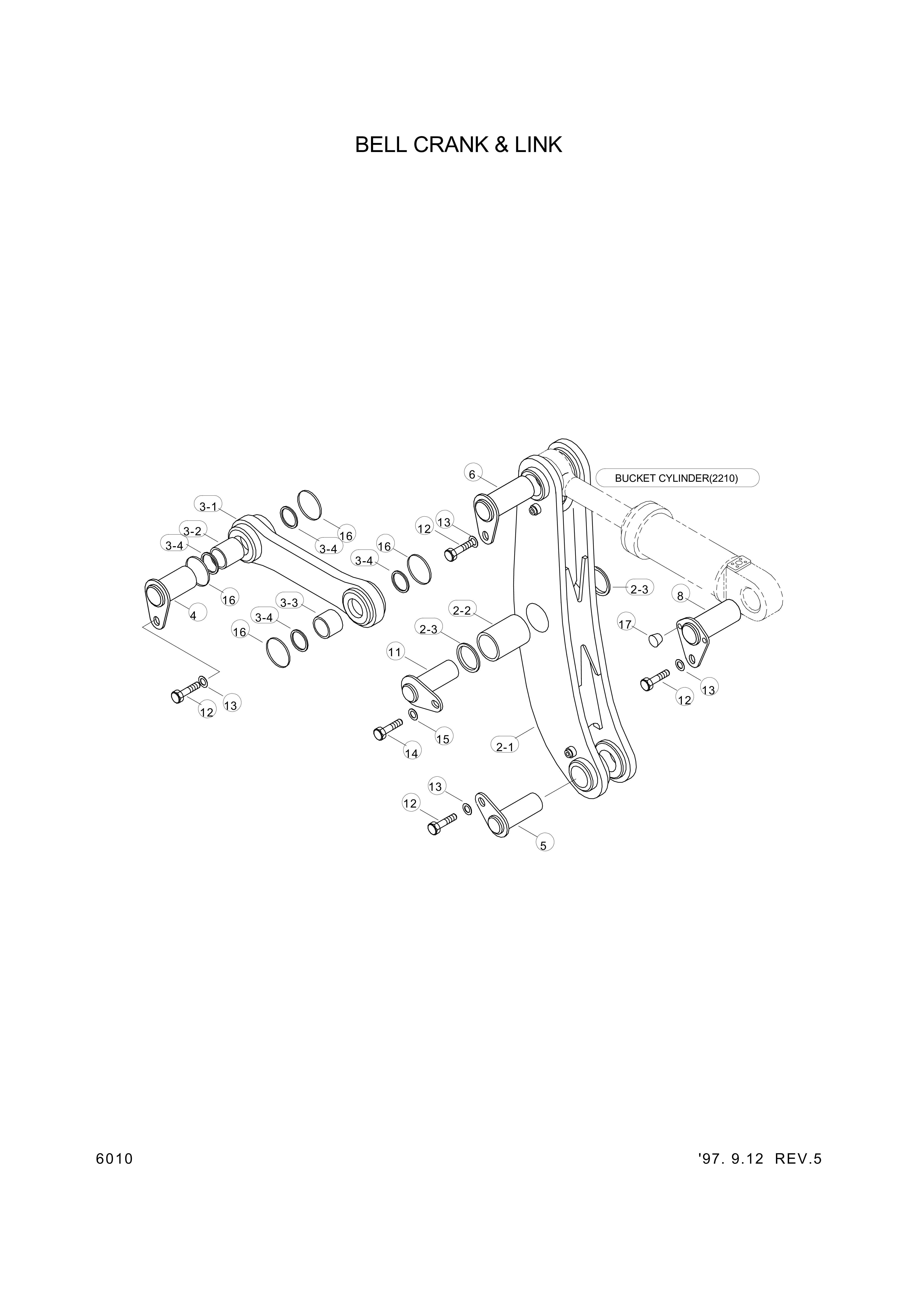 drawing for Hyundai Construction Equipment 64L4-01020 - PIN-JOINT