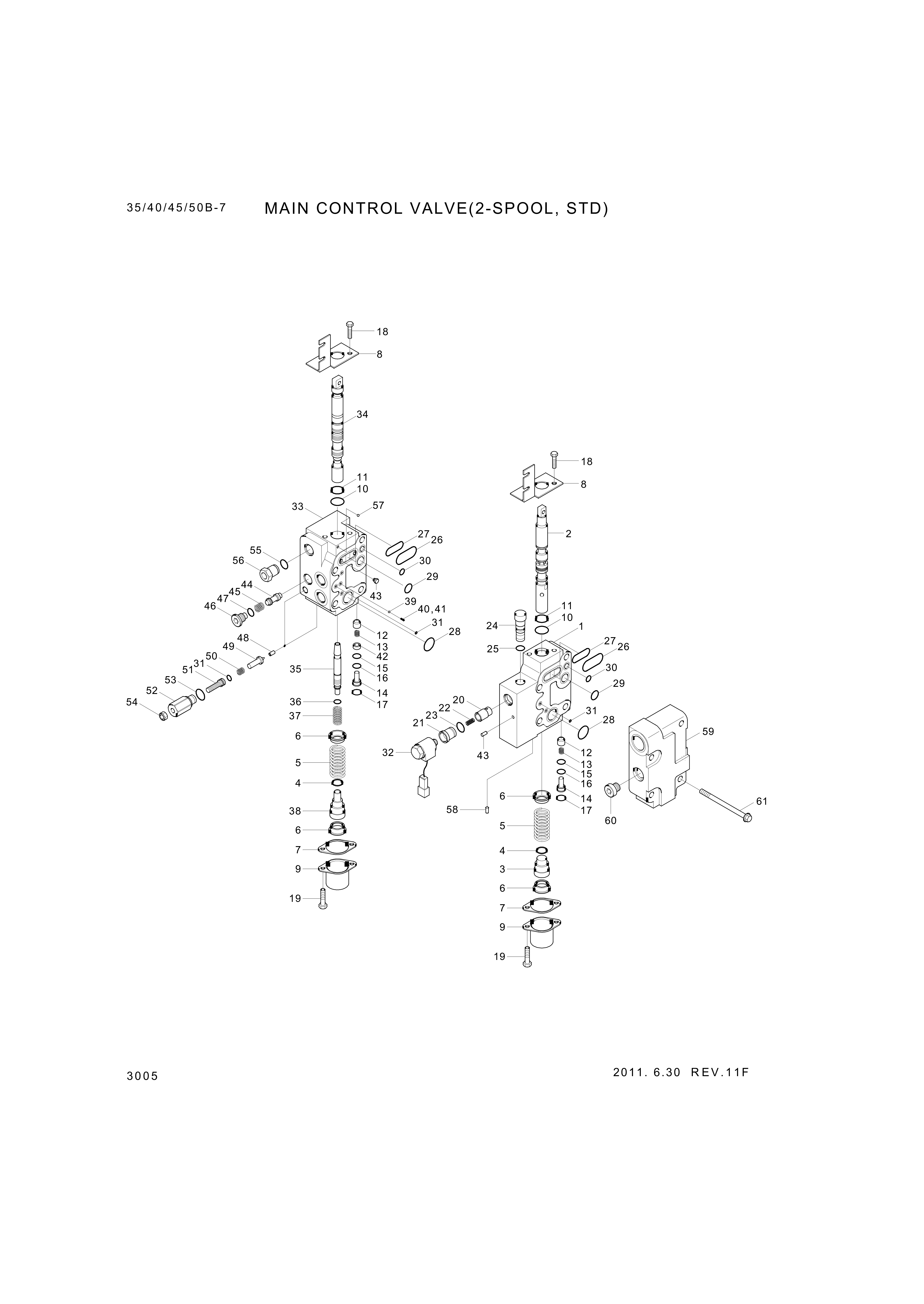 drawing for Hyundai Construction Equipment 103010050 - BUSHING