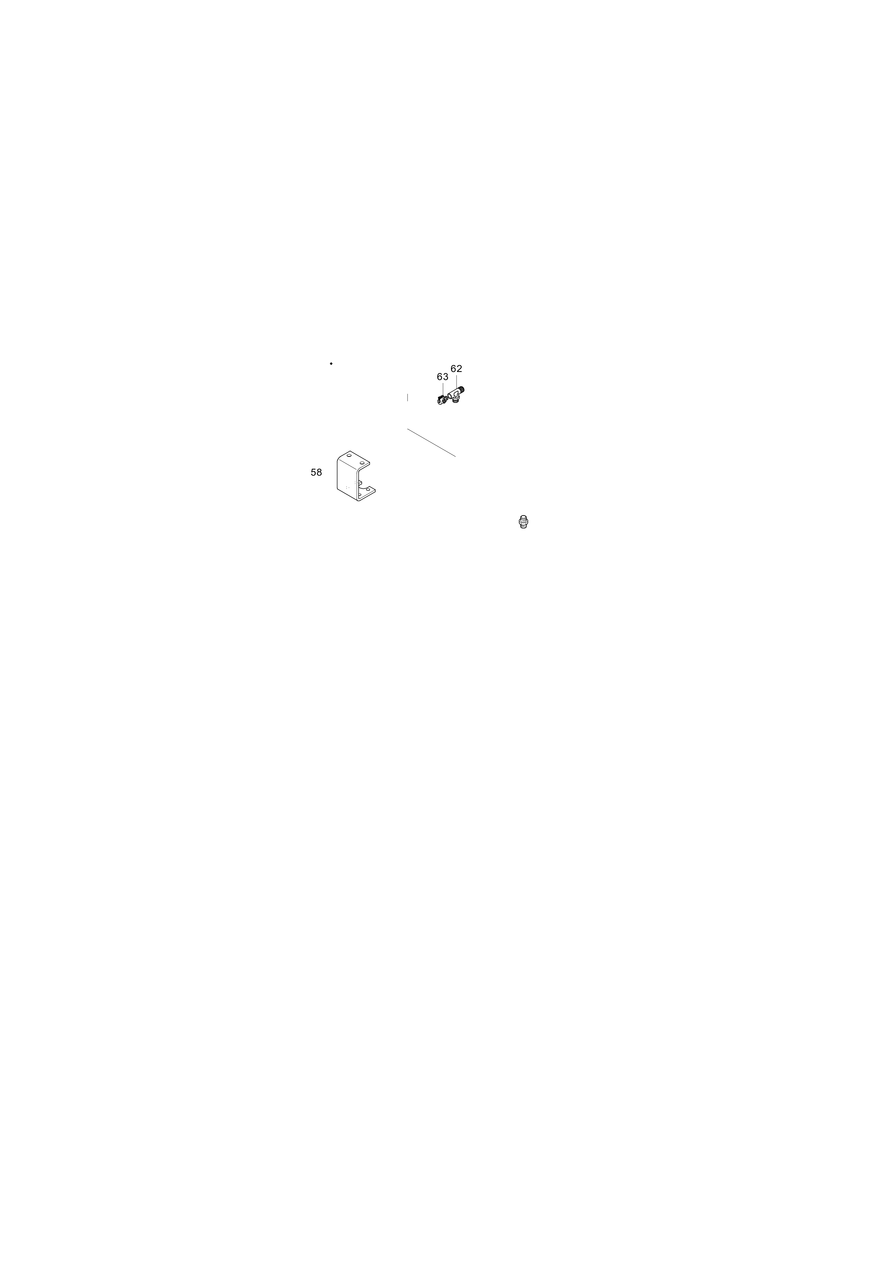Technical drawing of Hyundai Construction Equipment P930-044020 HOSE ASSY-ORFS&amp;THD with dimensions and layout (figure 3)