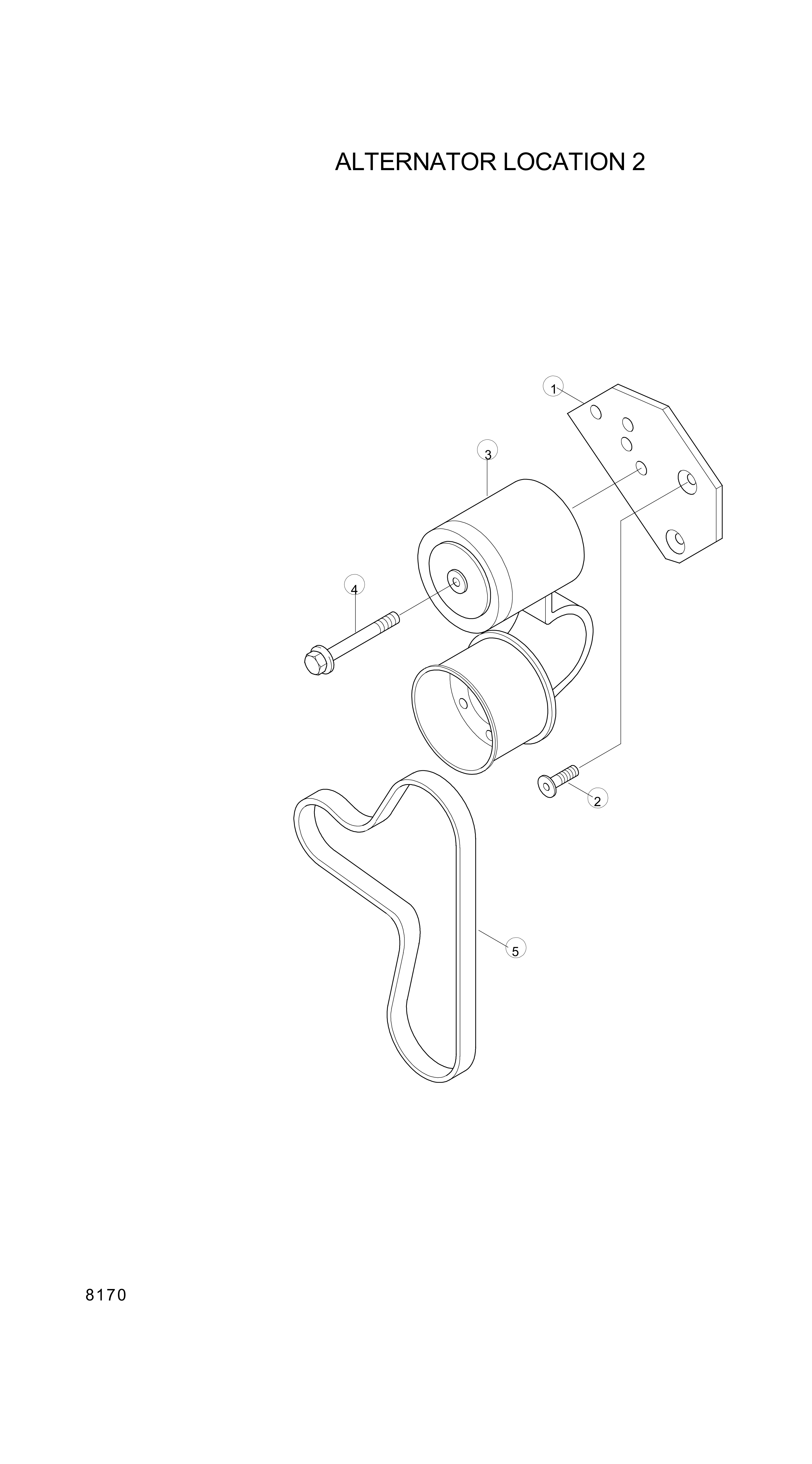 drawing for Hyundai Construction Equipment YUBP-05172 - BELT-FAN