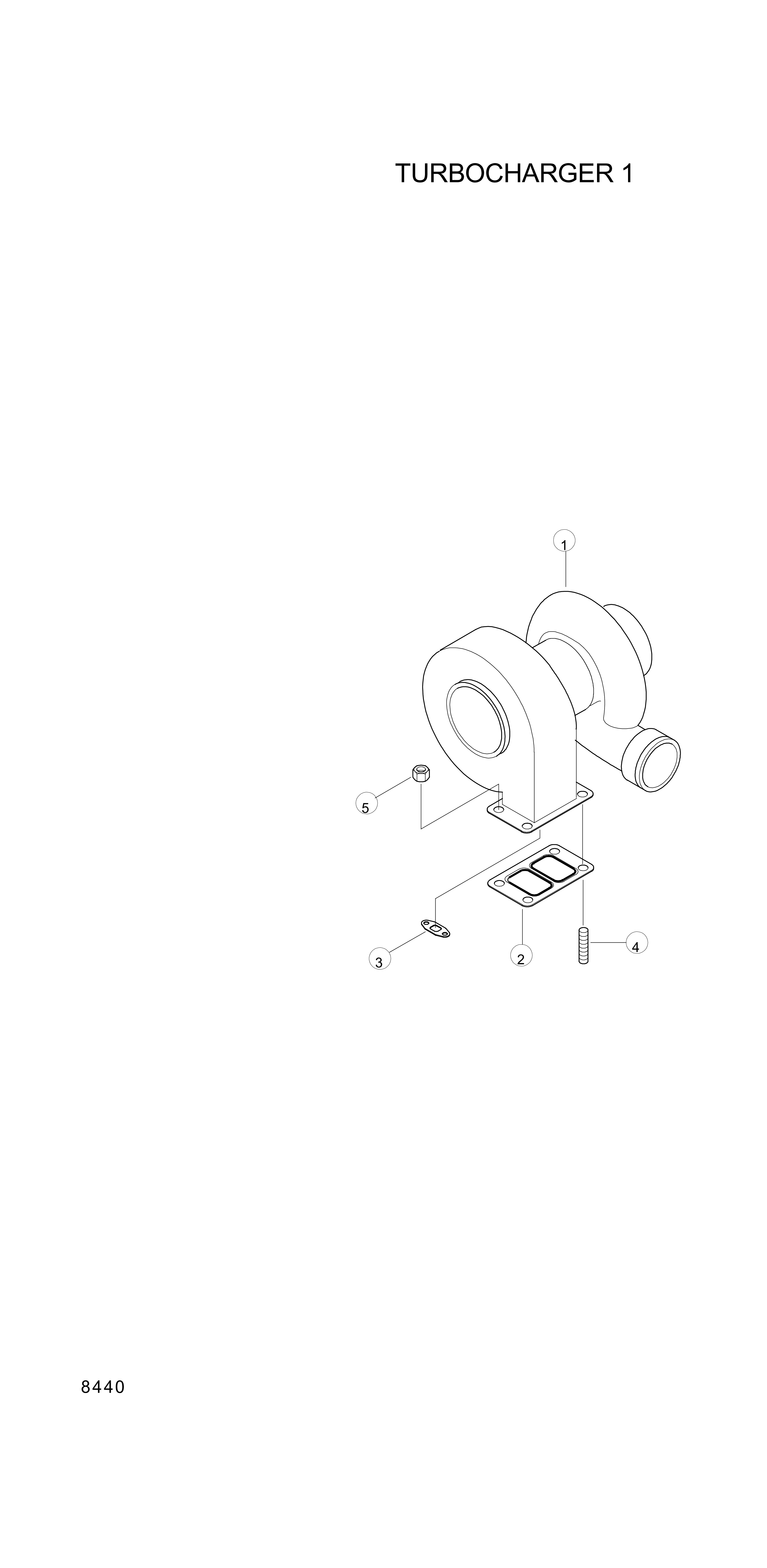 drawing for Hyundai Construction Equipment YUBP-06293 - TURBOCHARGER