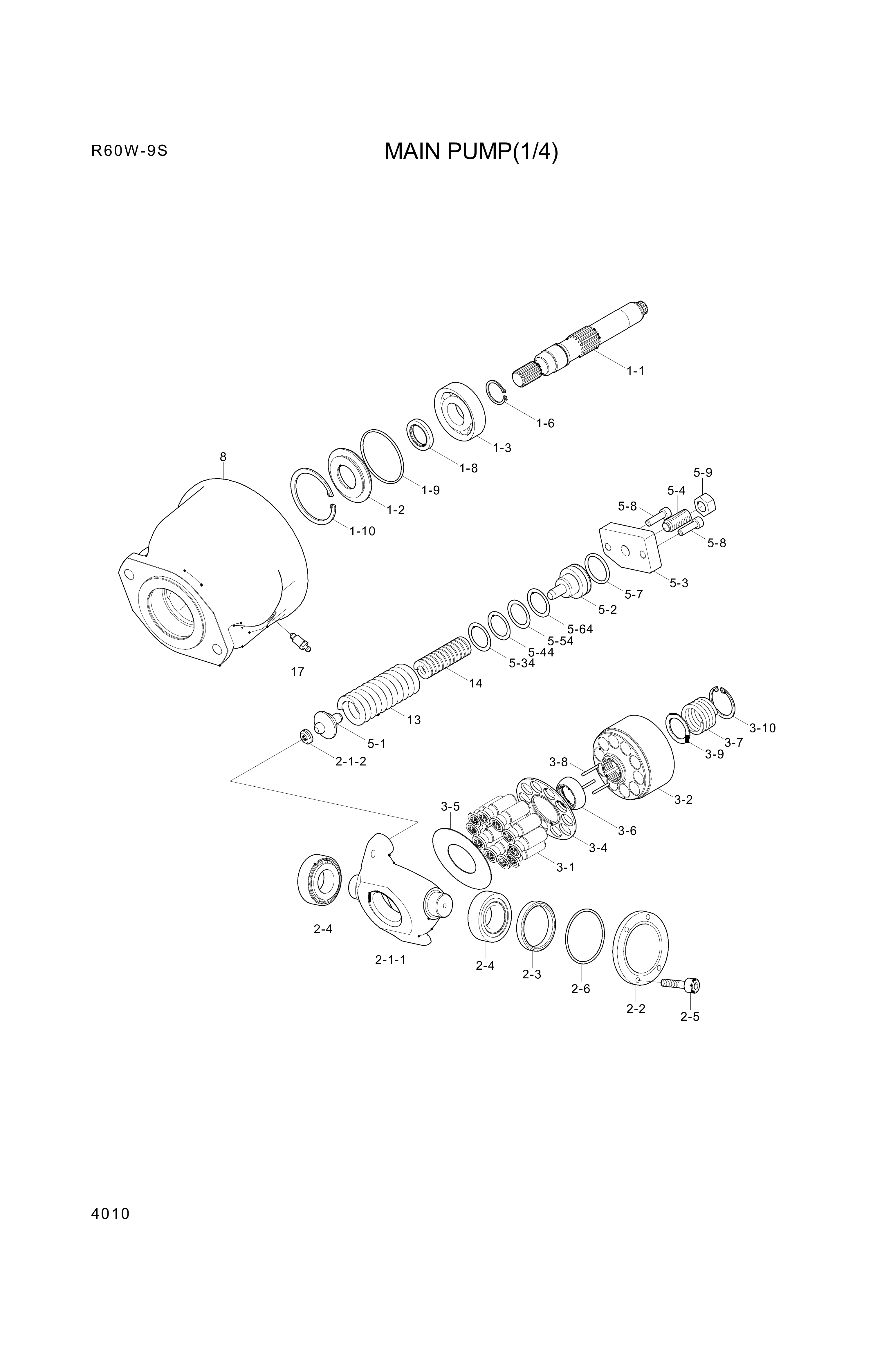 drawing for Hyundai Construction Equipment R971019913 - SPRING