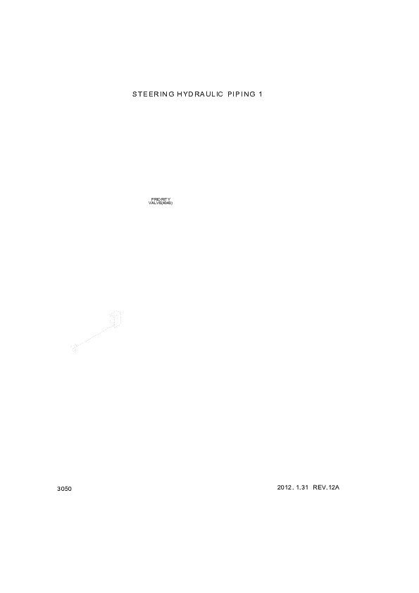 Technical drawing of Hyundai Construction Equipment P930-124017 HOSE ASSY-ORFS&amp;THD with dimensions and layout