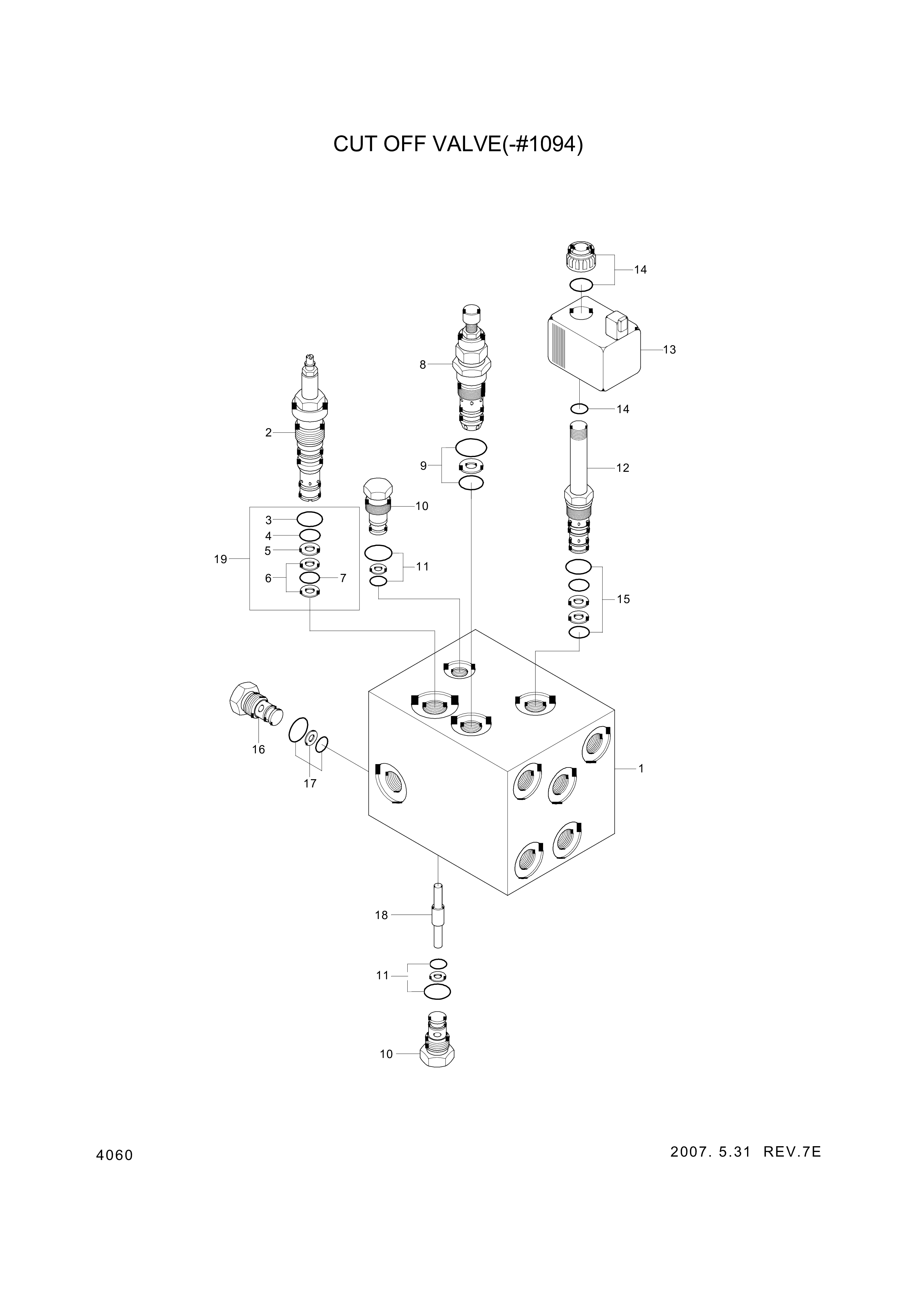 drawing for Hyundai Construction Equipment XKAL-00067 - SEAL KIT