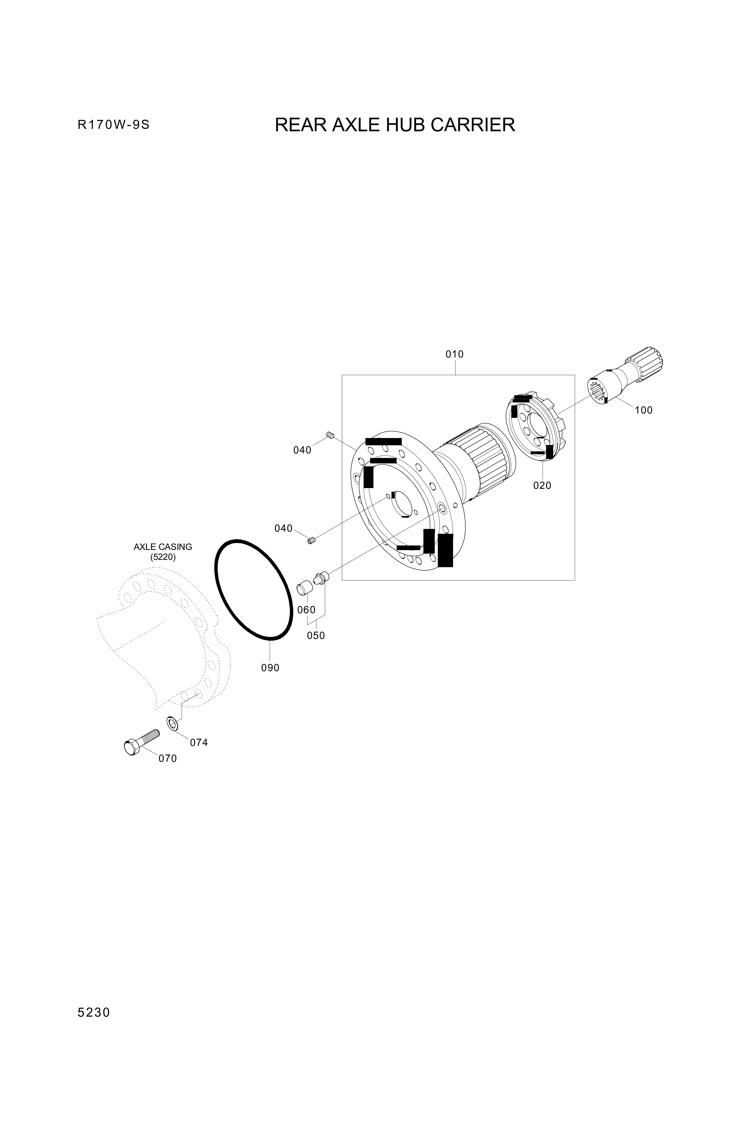 drawing for Hyundai Construction Equipment 4472-239-143 - CARRIER-HUB