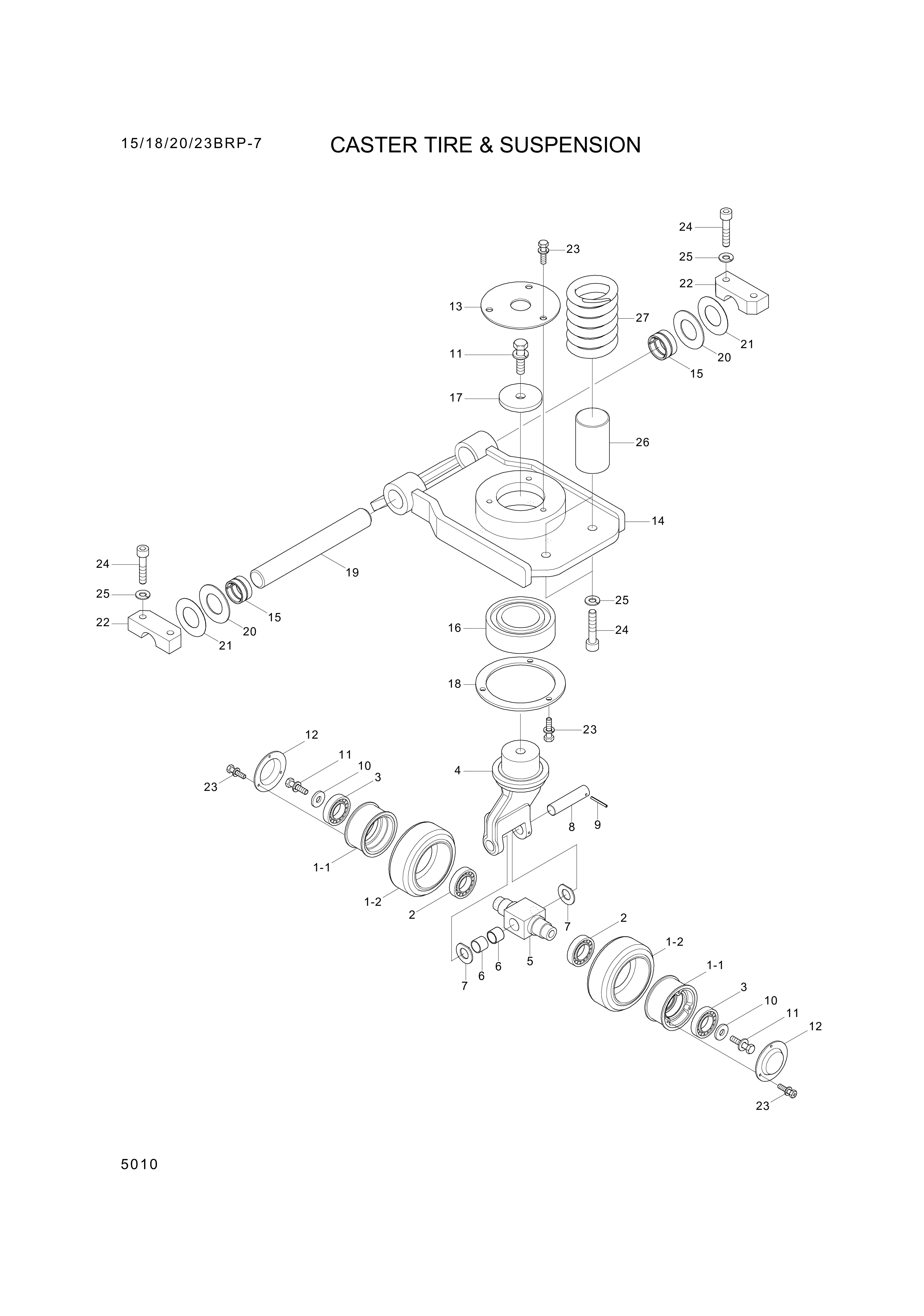 drawing for Hyundai Construction Equipment 3542029100 - PIN-CENTER