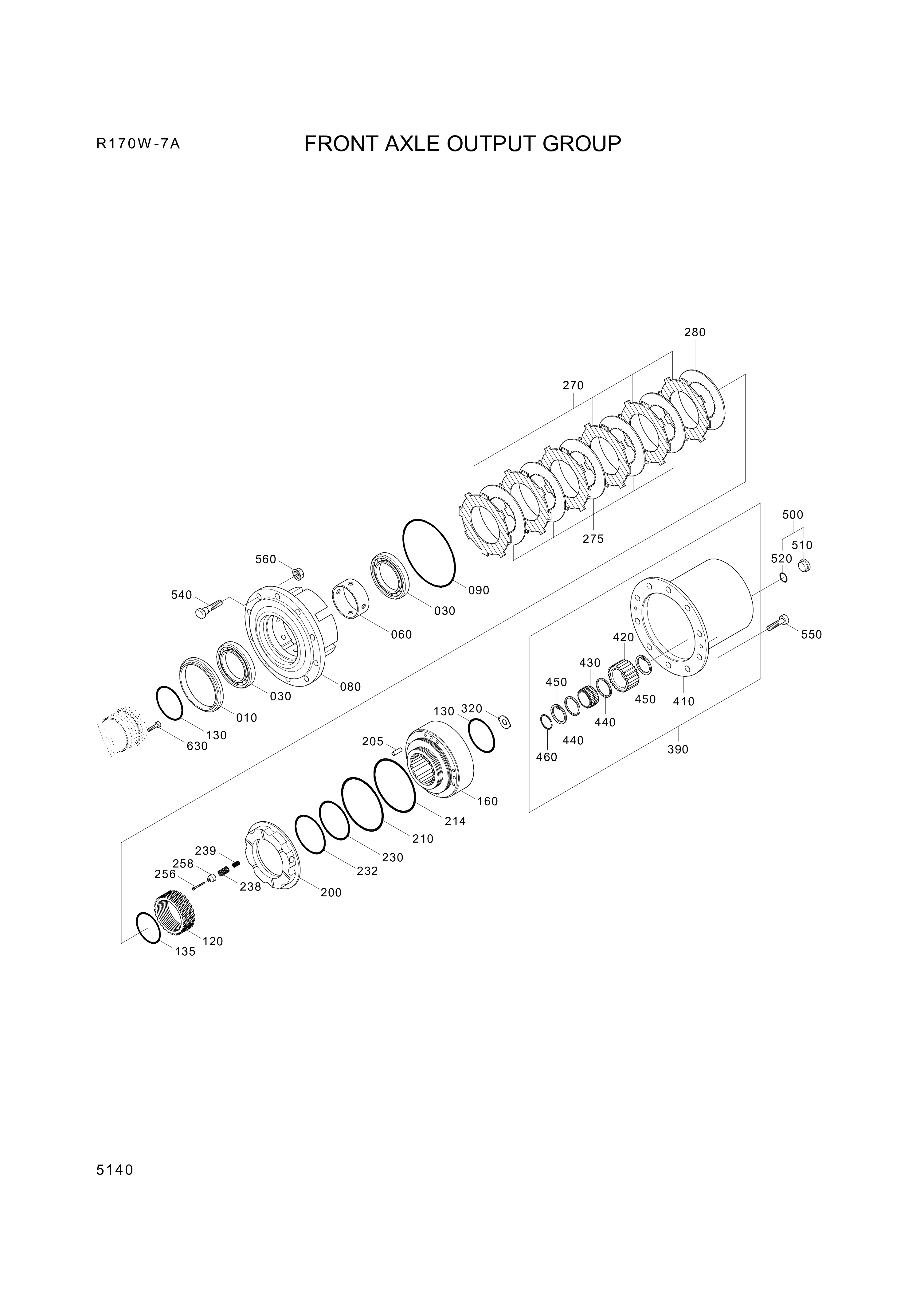 drawing for Hyundai Construction Equipment ZGAQ-02207 - HUB-AXLE