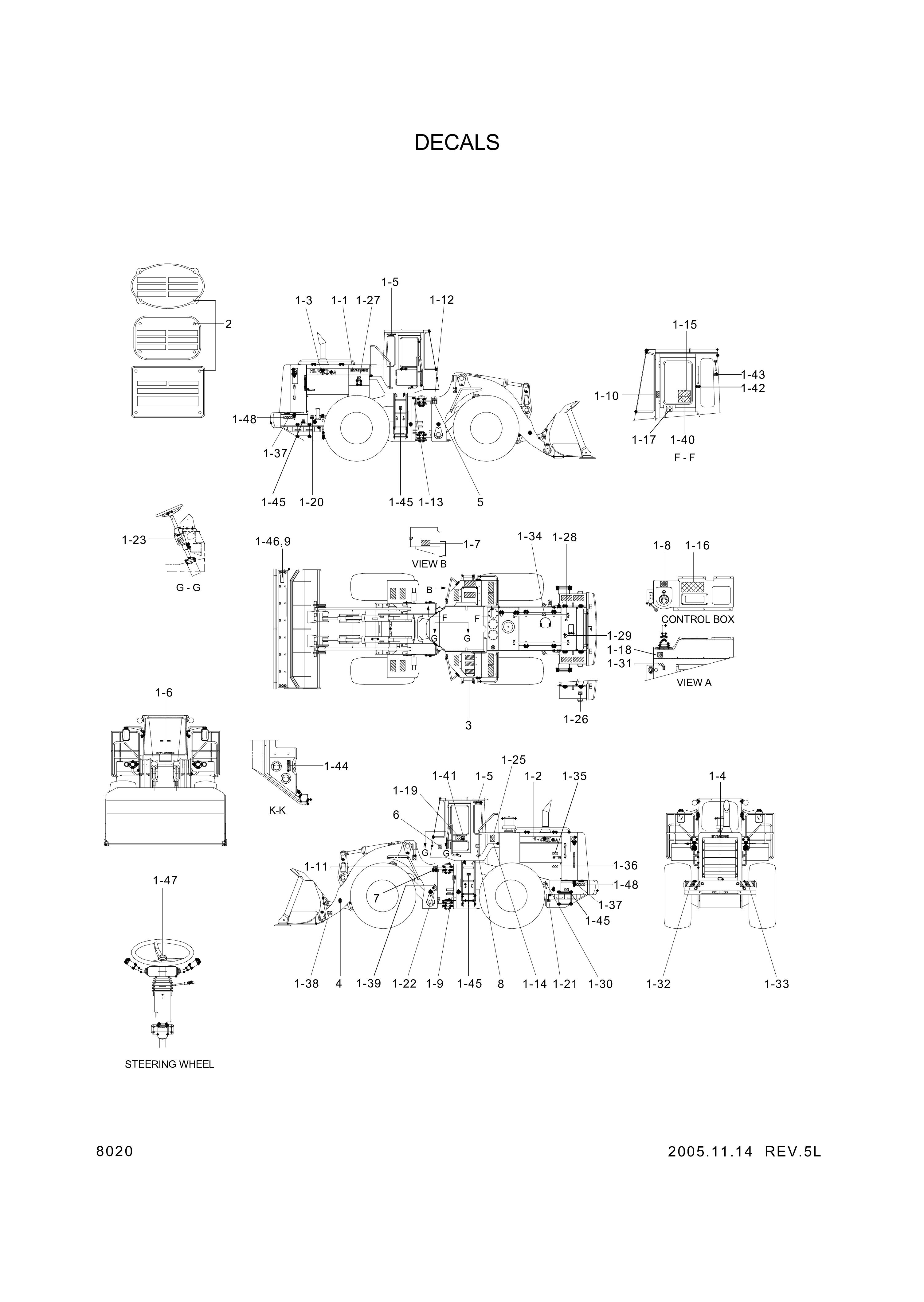 drawing for Hyundai Construction Equipment 94L3-00371 - DECAL-B