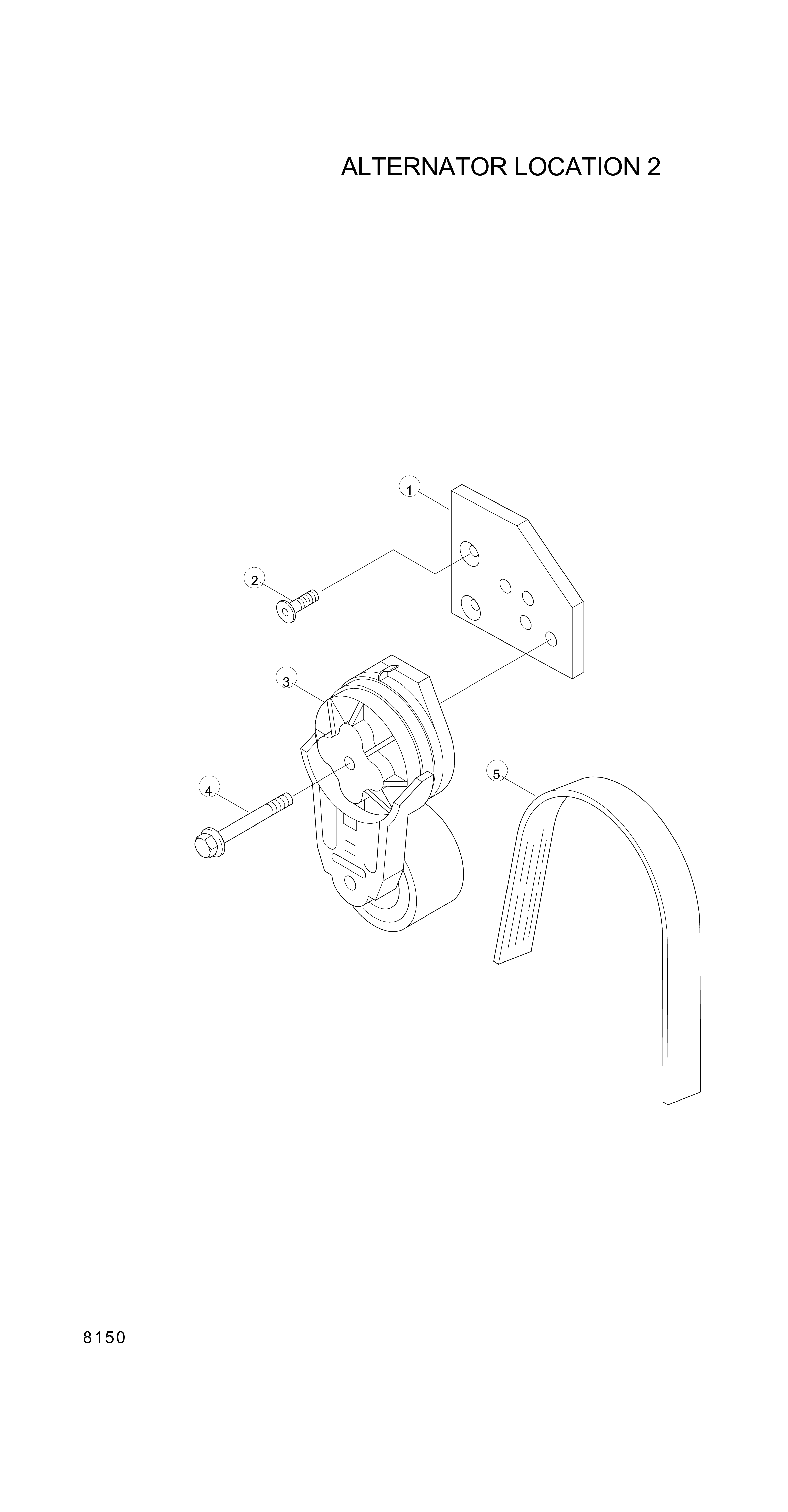 Technical drawing of Hyundai Construction Equipment YUBP-05178 BELT-FAN with dimensions and layout (figure 3)