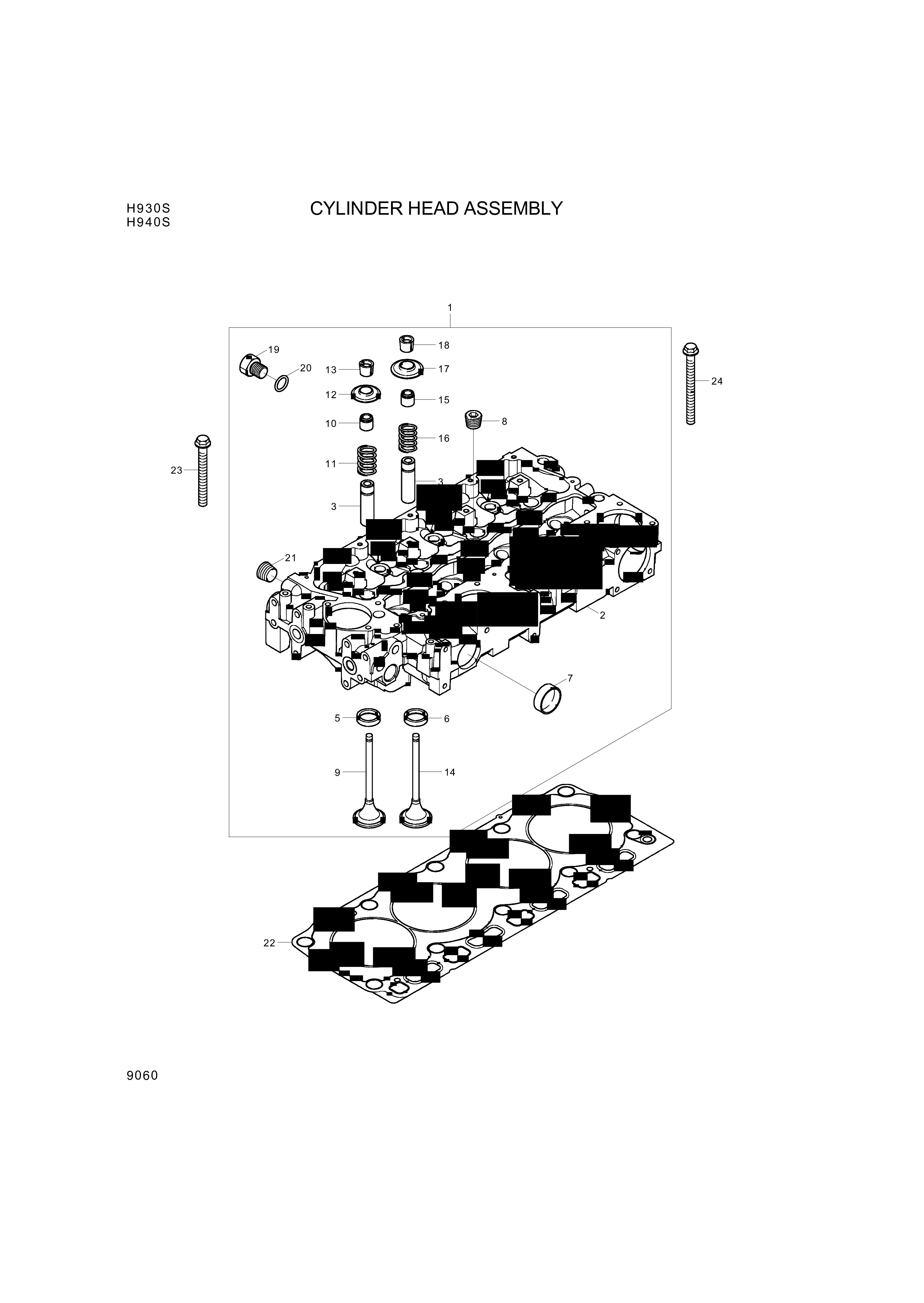 ZUAC-00052 Hyundai Construction Equipment GASKET-CYL HEAD