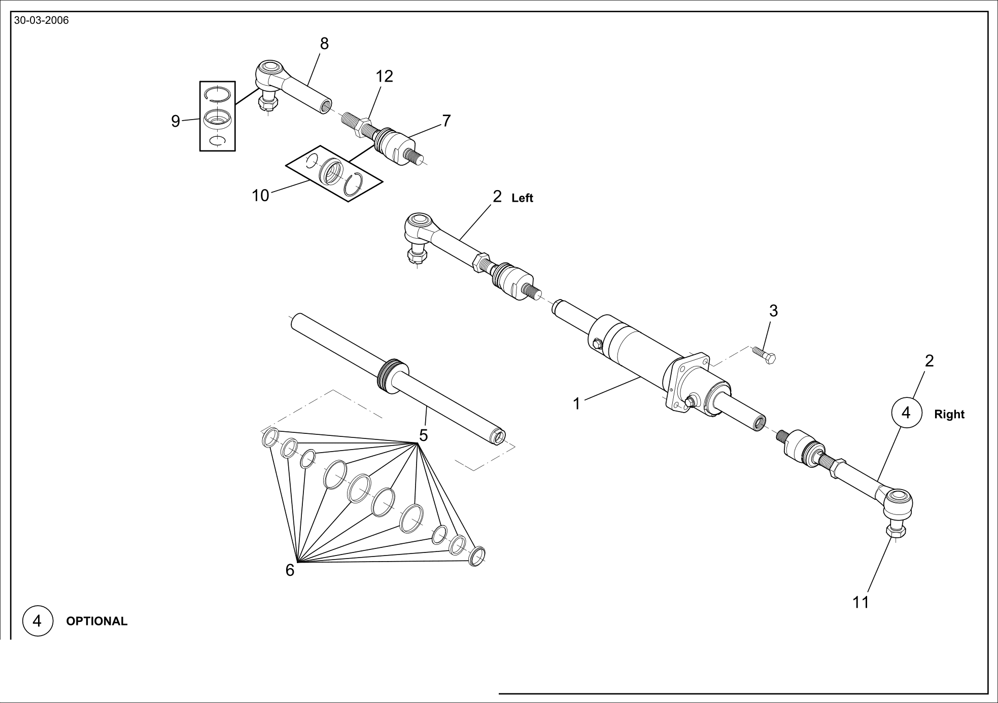 drawing for AGCO 6093907 - SELF LOCKING NUT