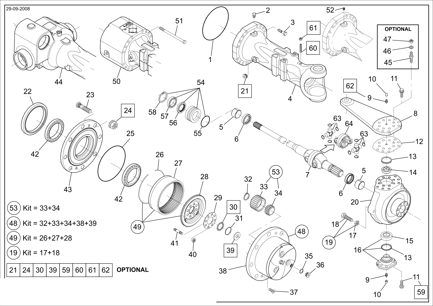 drawing for SCHOPF MASCHINENBAU GMBH 101162 - PIVOT PIN