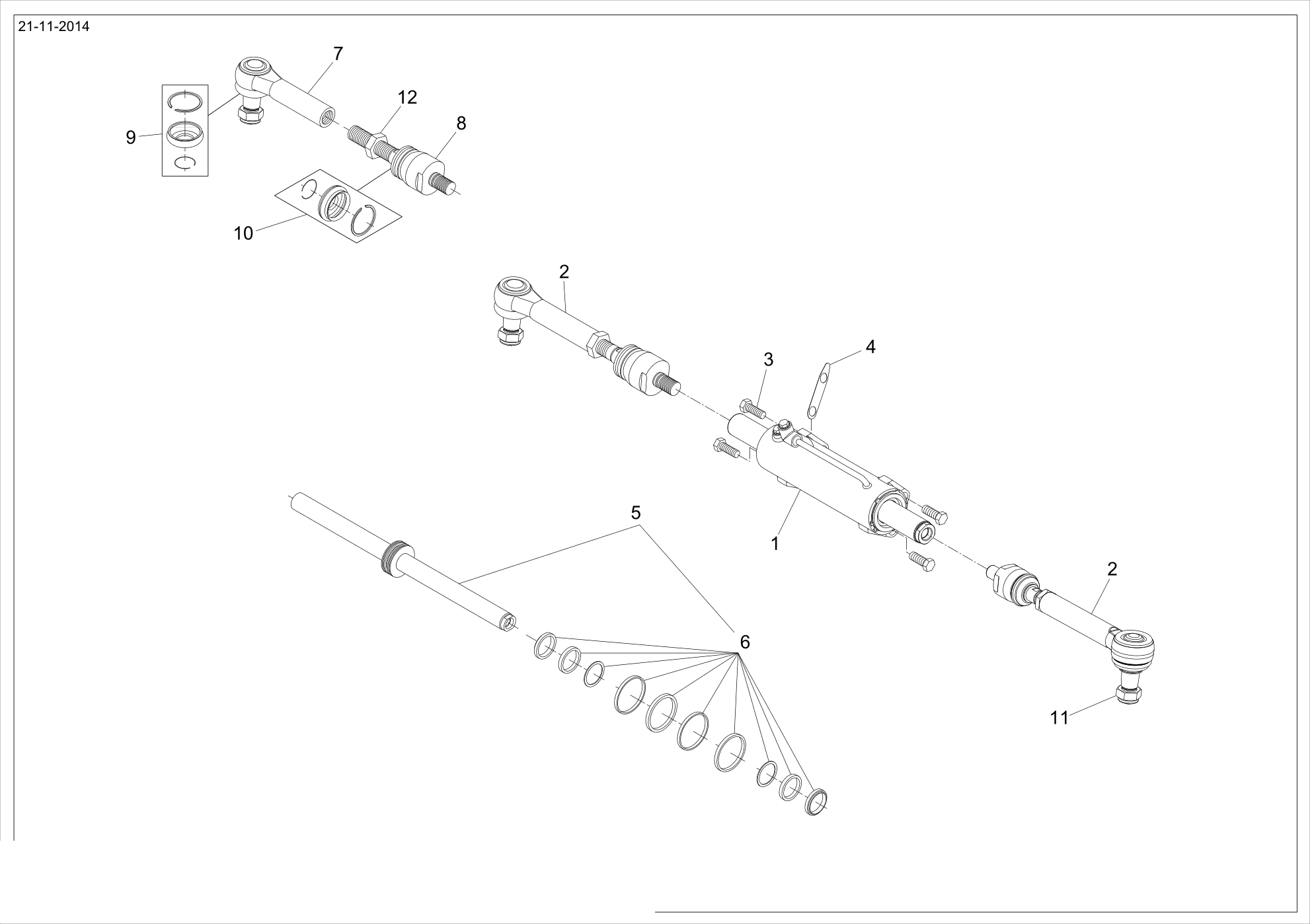 drawing for AGCO 6093907 - SELF LOCKING NUT