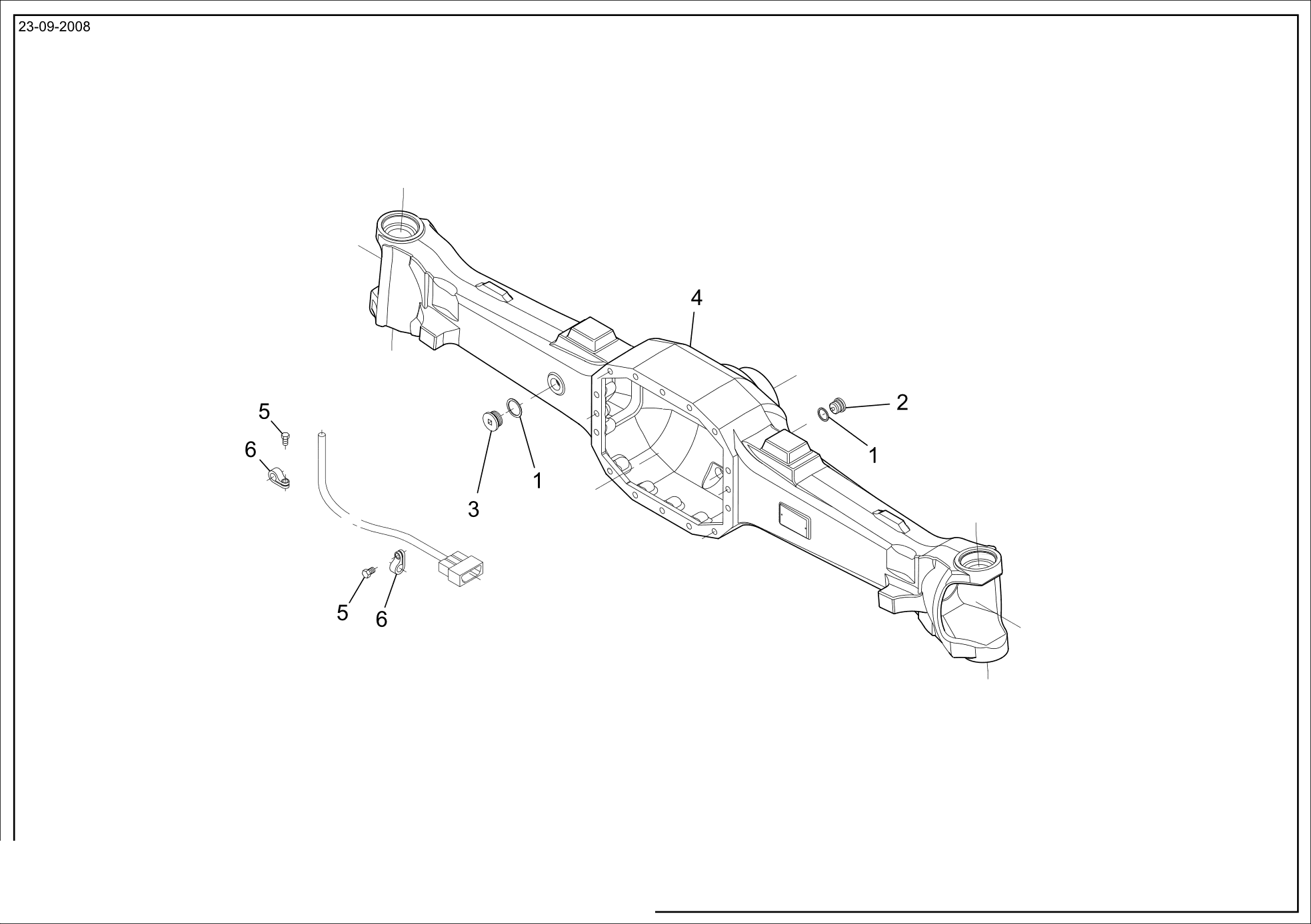 drawing for Dana Spicer 000.050130 - GASKET