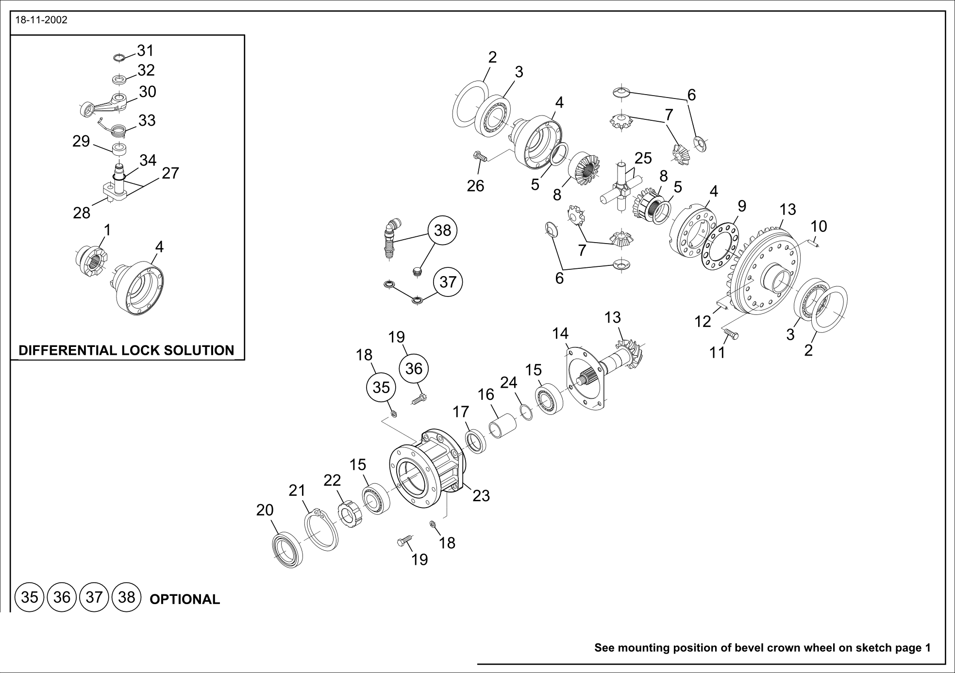 drawing for WIRTGEN GROUP 10991 - SHIM