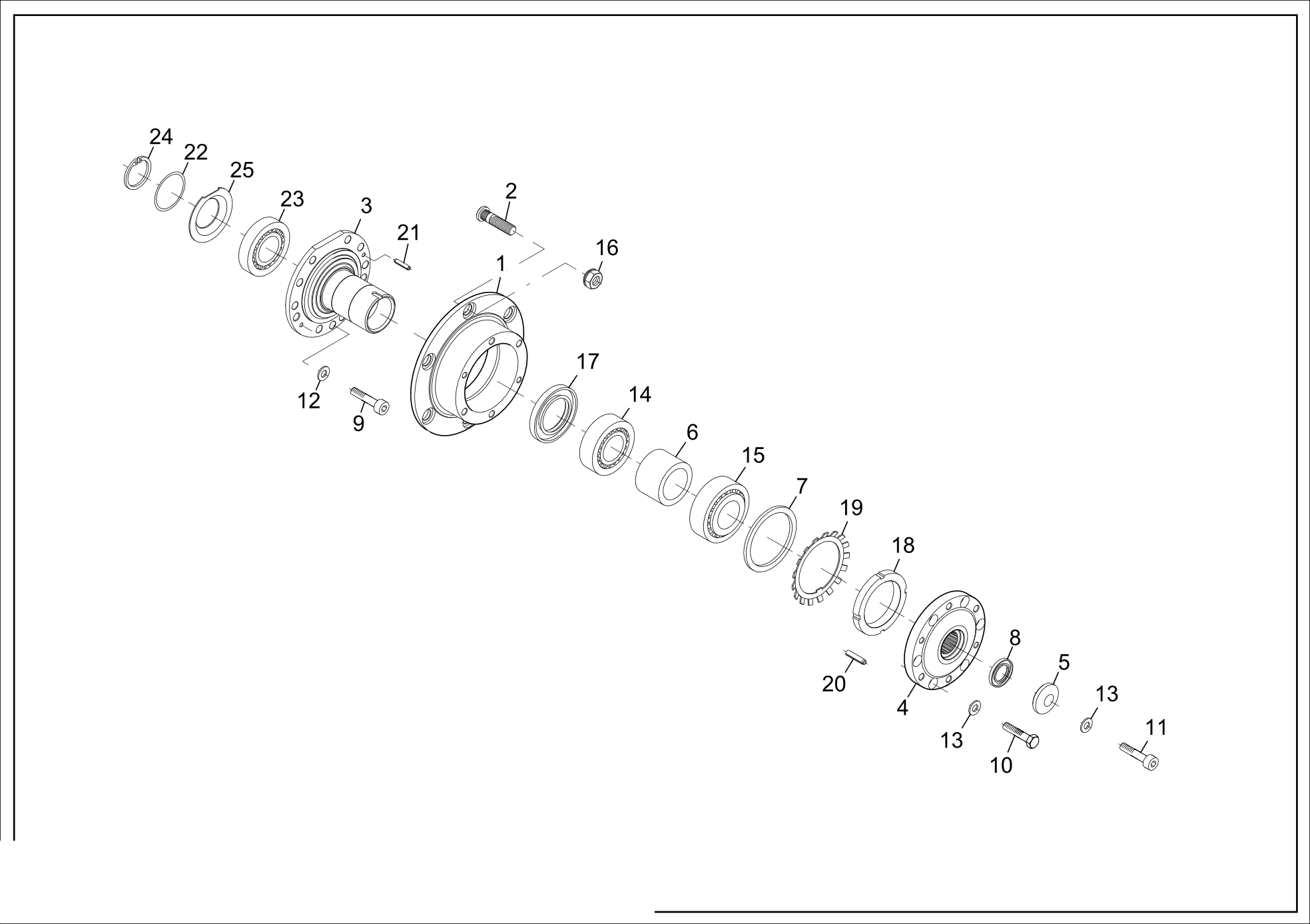 drawing for ATLAS WEYHAUSEN 1724438 - RING NUT