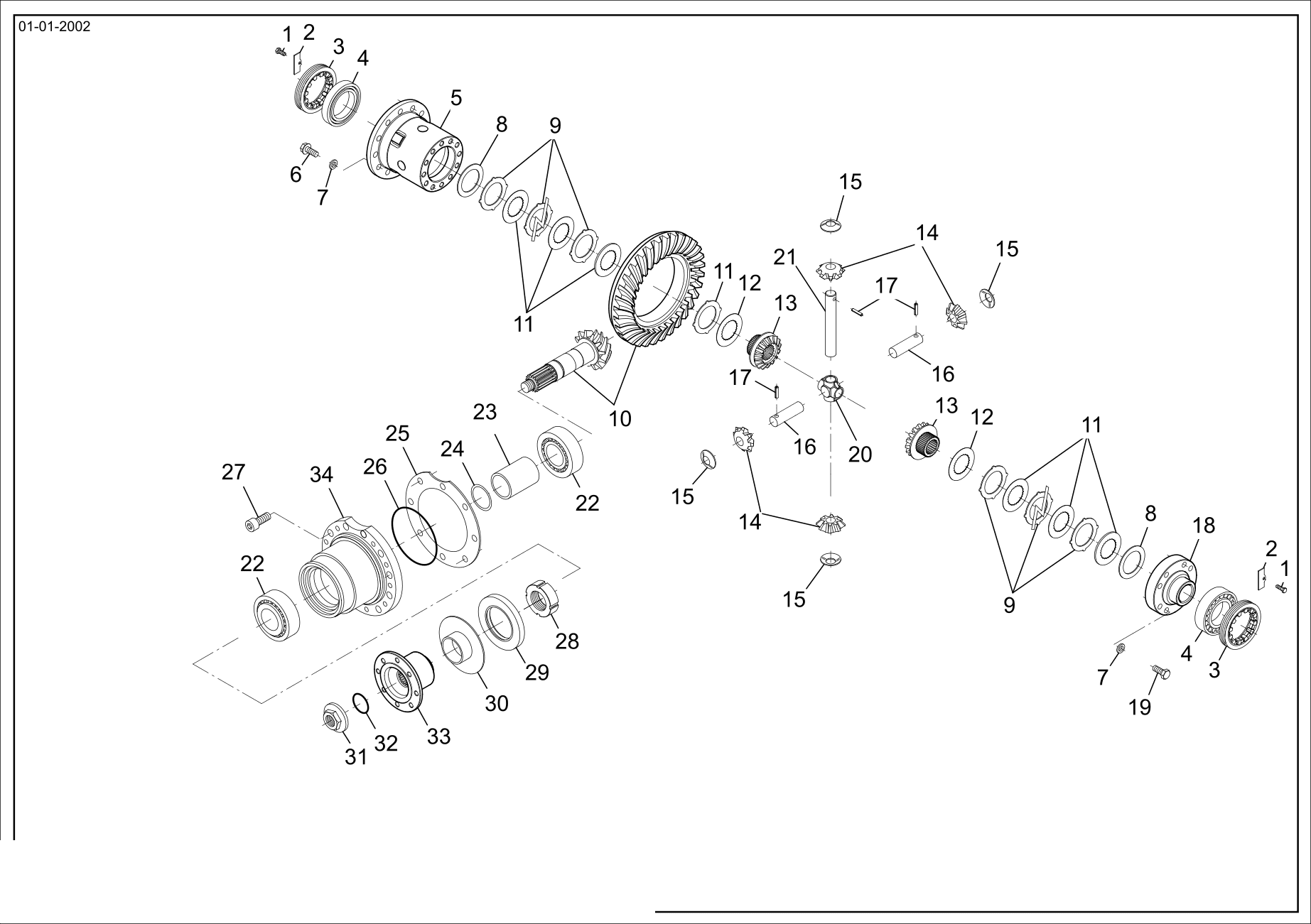 drawing for ATLAS WEYHAUSEN 2902185 - RING NUT