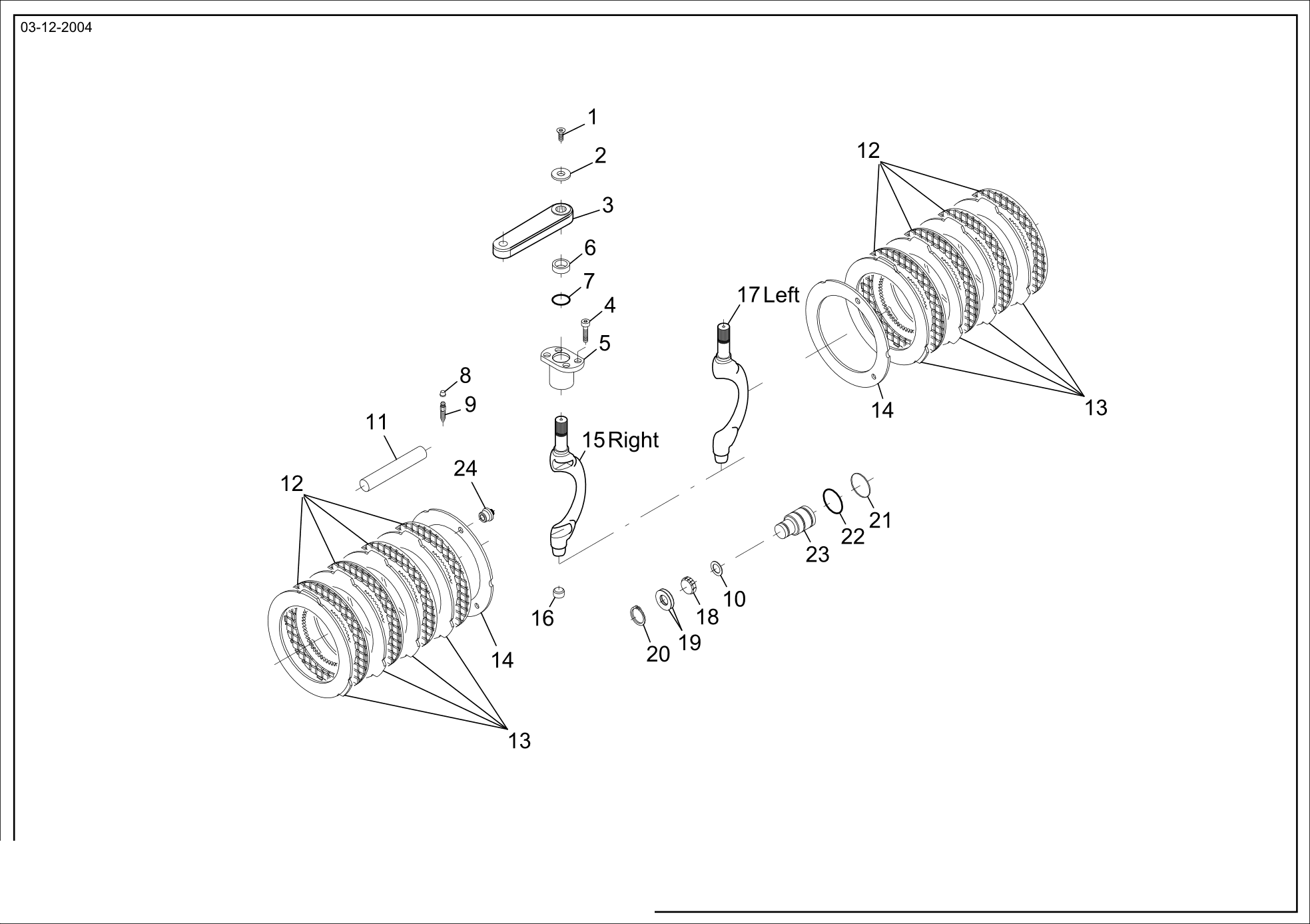 drawing for FANTUZZI 2738,07 - FRICTION PLATE