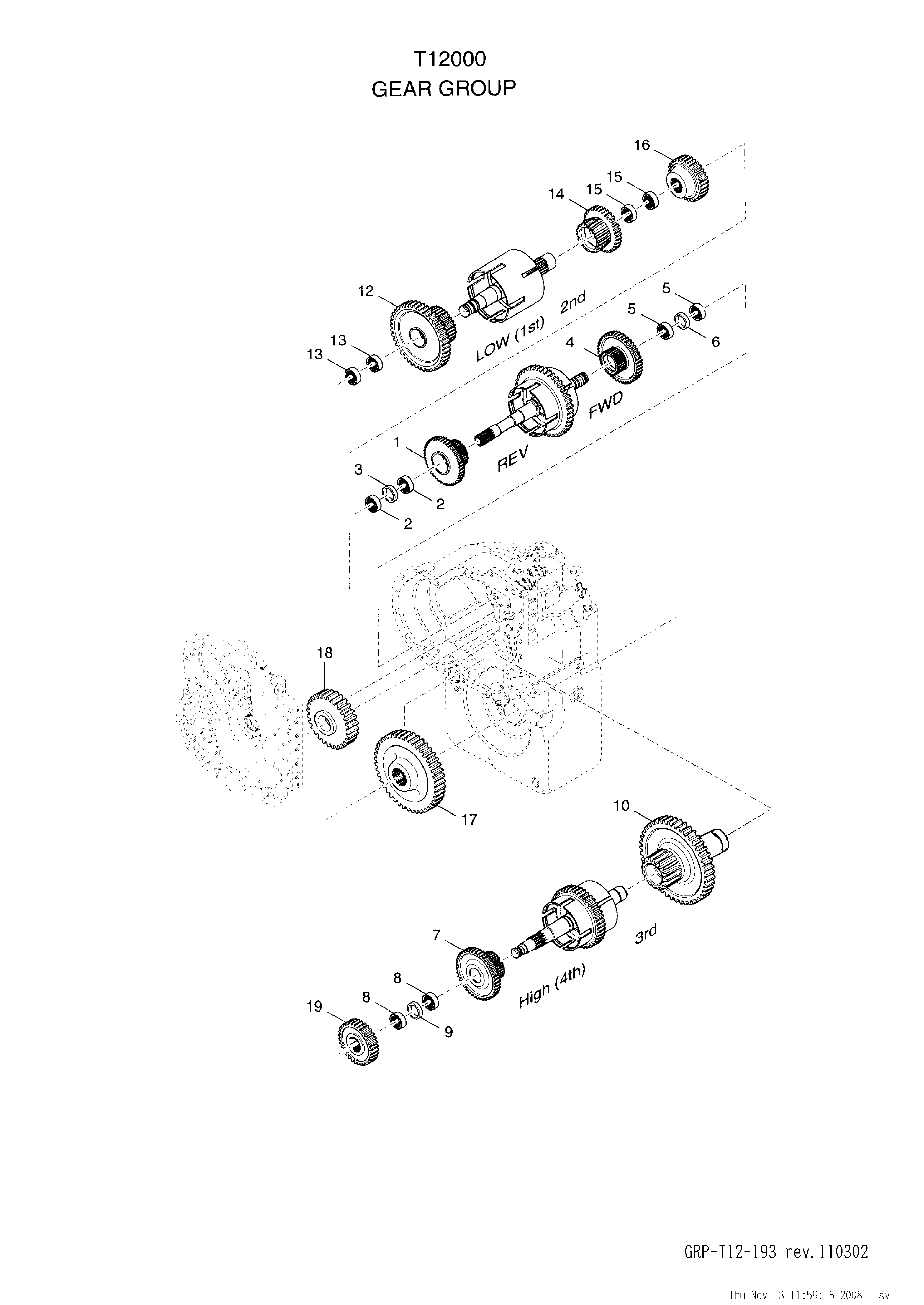 drawing for CLAAS 03197430 - BEARING