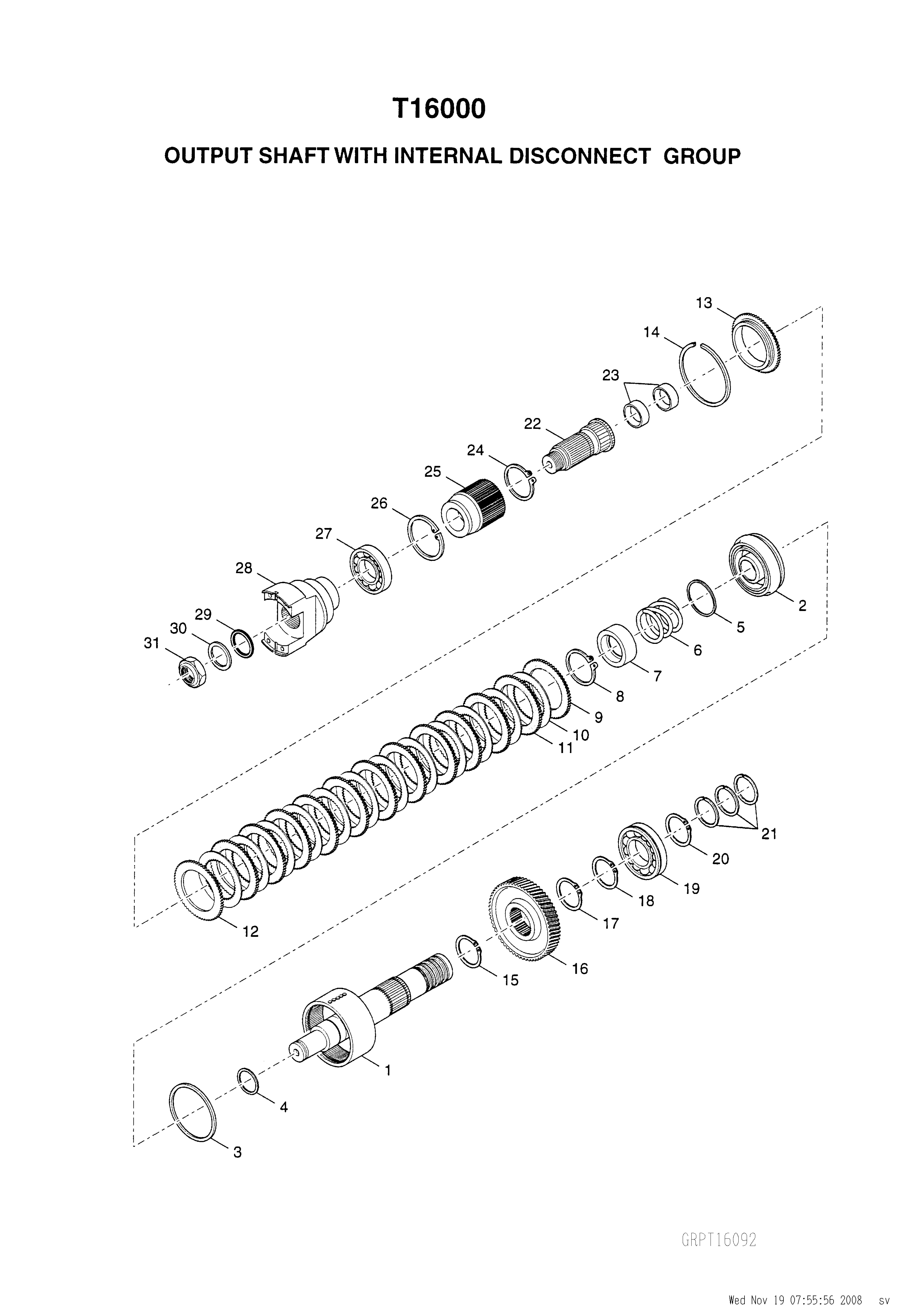 drawing for HYSTER 1510563 - FRICTION PLATE
